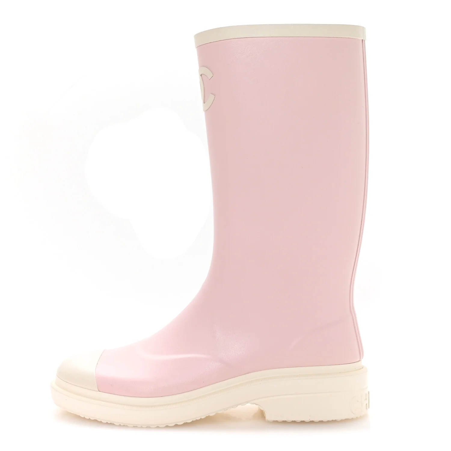 Caoutchouk CC High Boots 38 Light Pink White