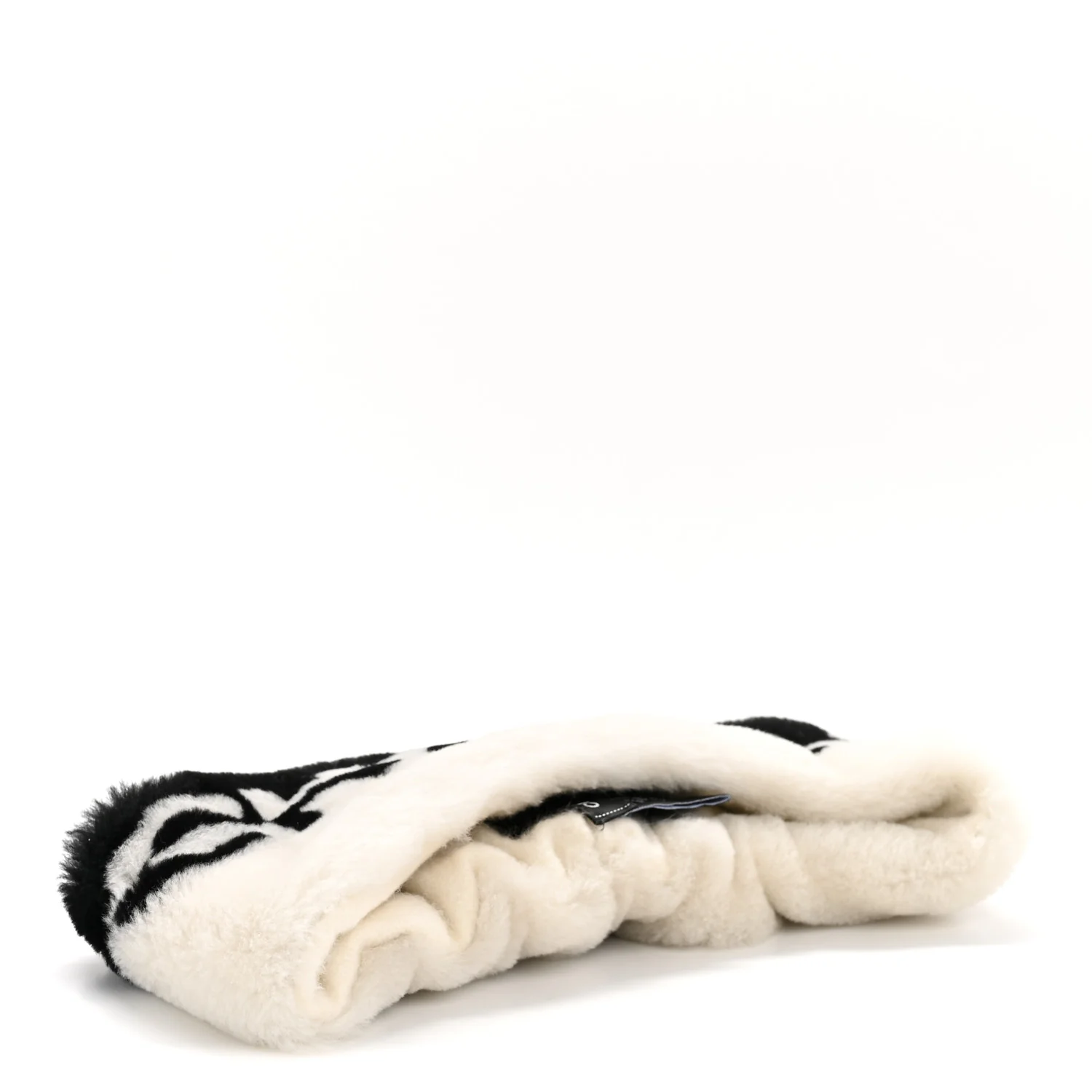 Cashmere Blend Logo Headband White Black - Image 10