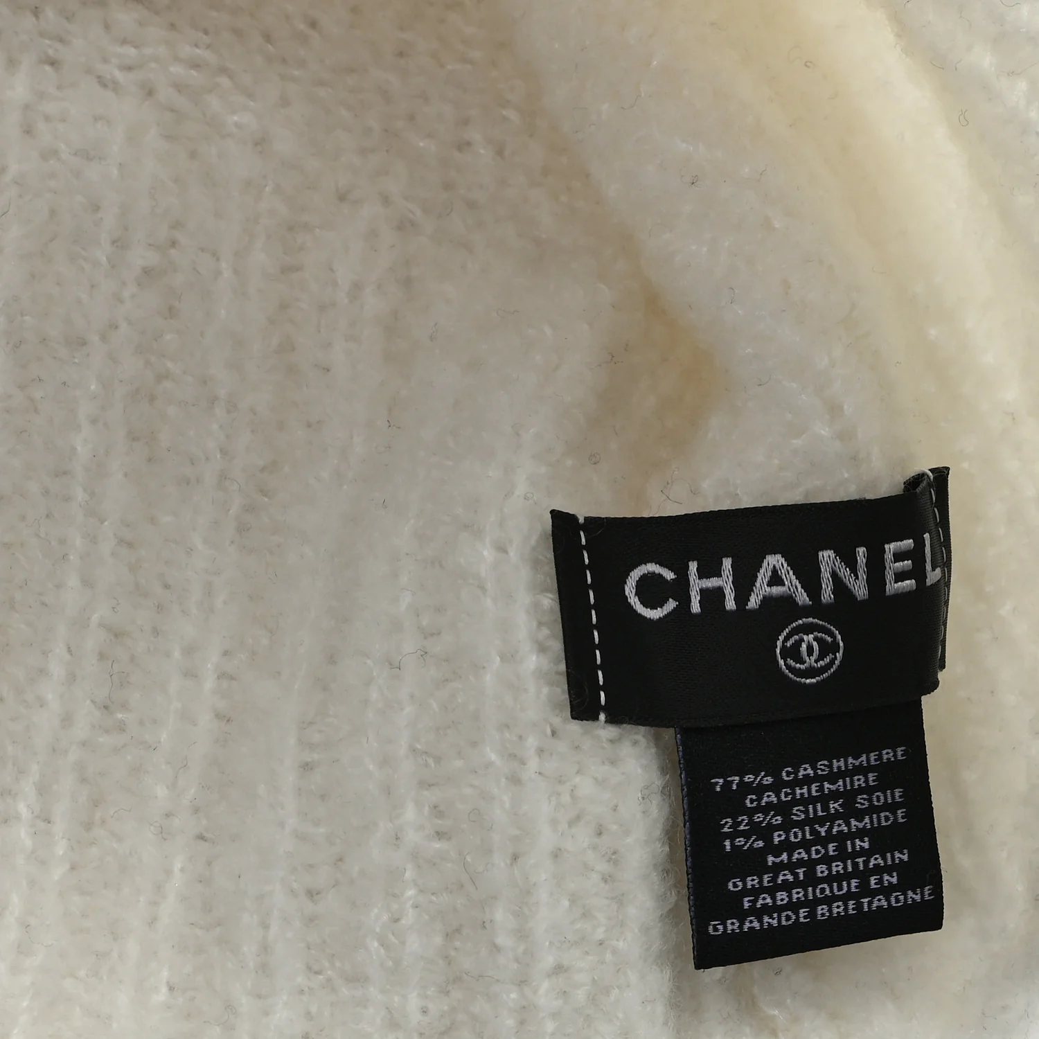 Cashmere Silk Balaclava White - Image 5
