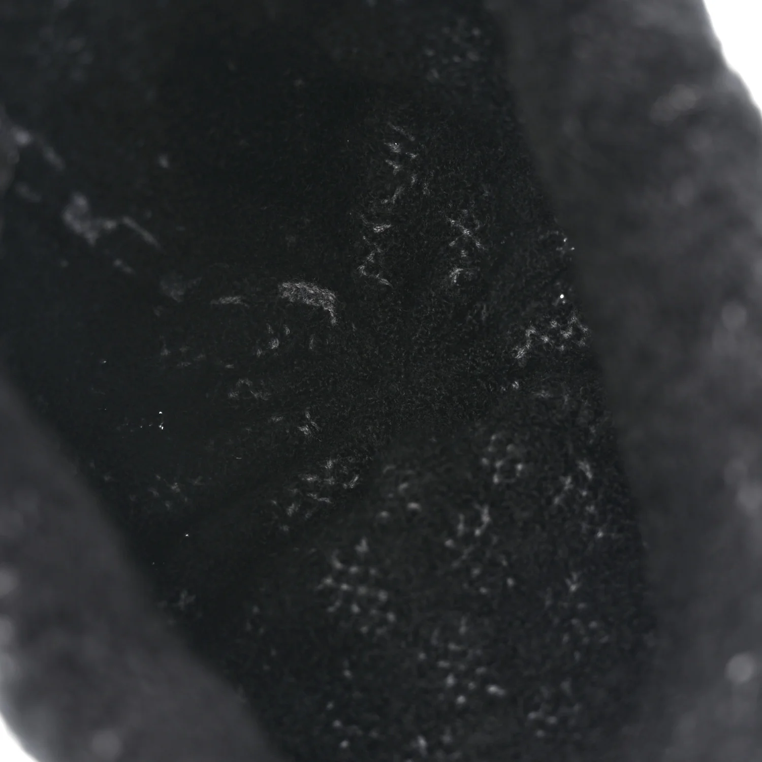 Cashmere Wool CC Beanie Hat Black Light Beige - Image 4