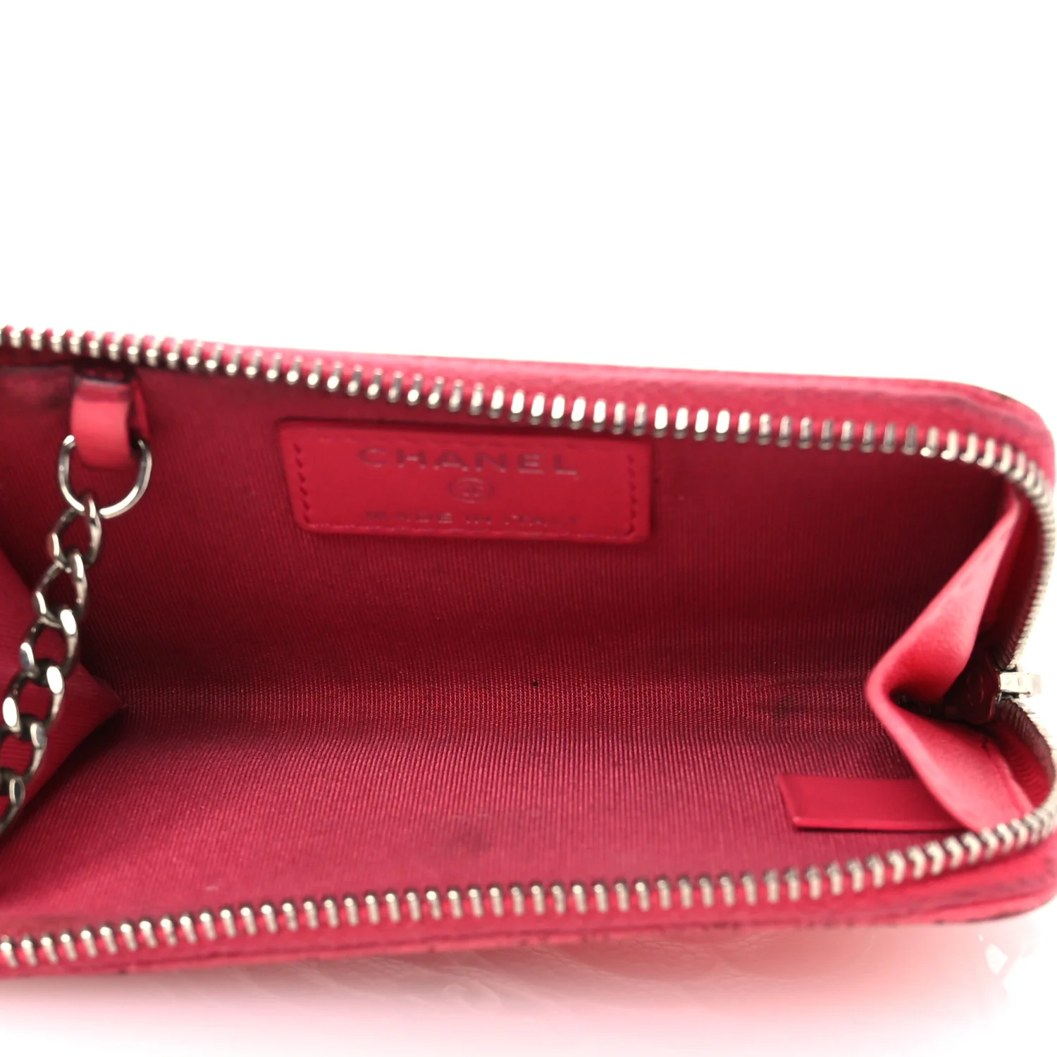 Caviar Camellia Embossed Key Holder Case Pink - Image 6