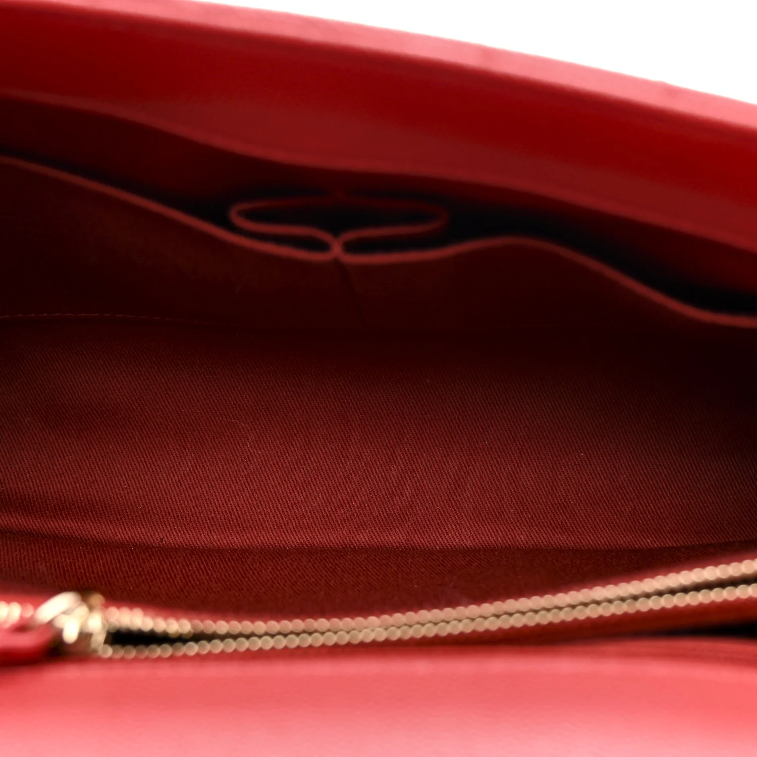 Caviar Chevron Quilted Small Coco Handle Flap Red - Image 5
