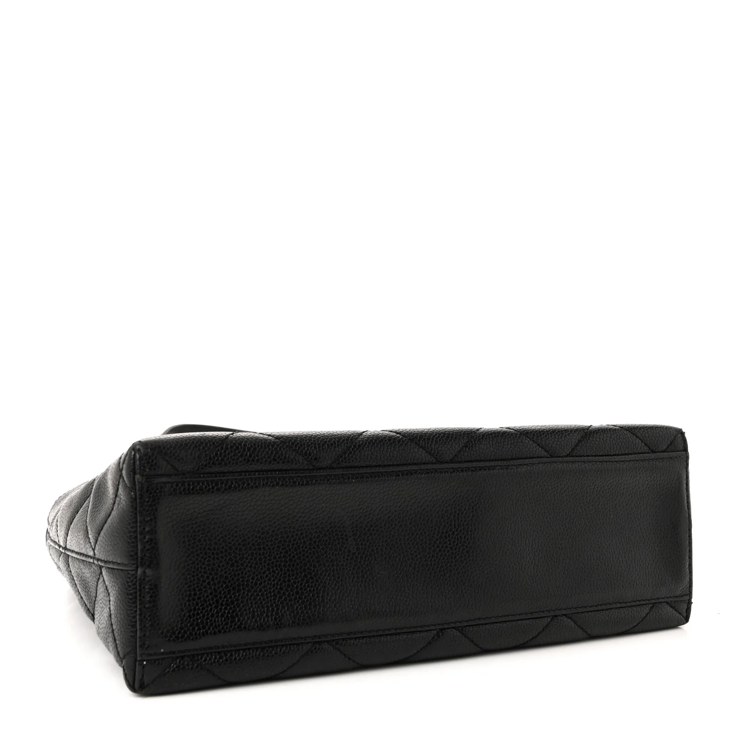 Caviar Diamond Flap Shoulder Bag Black - Image 4