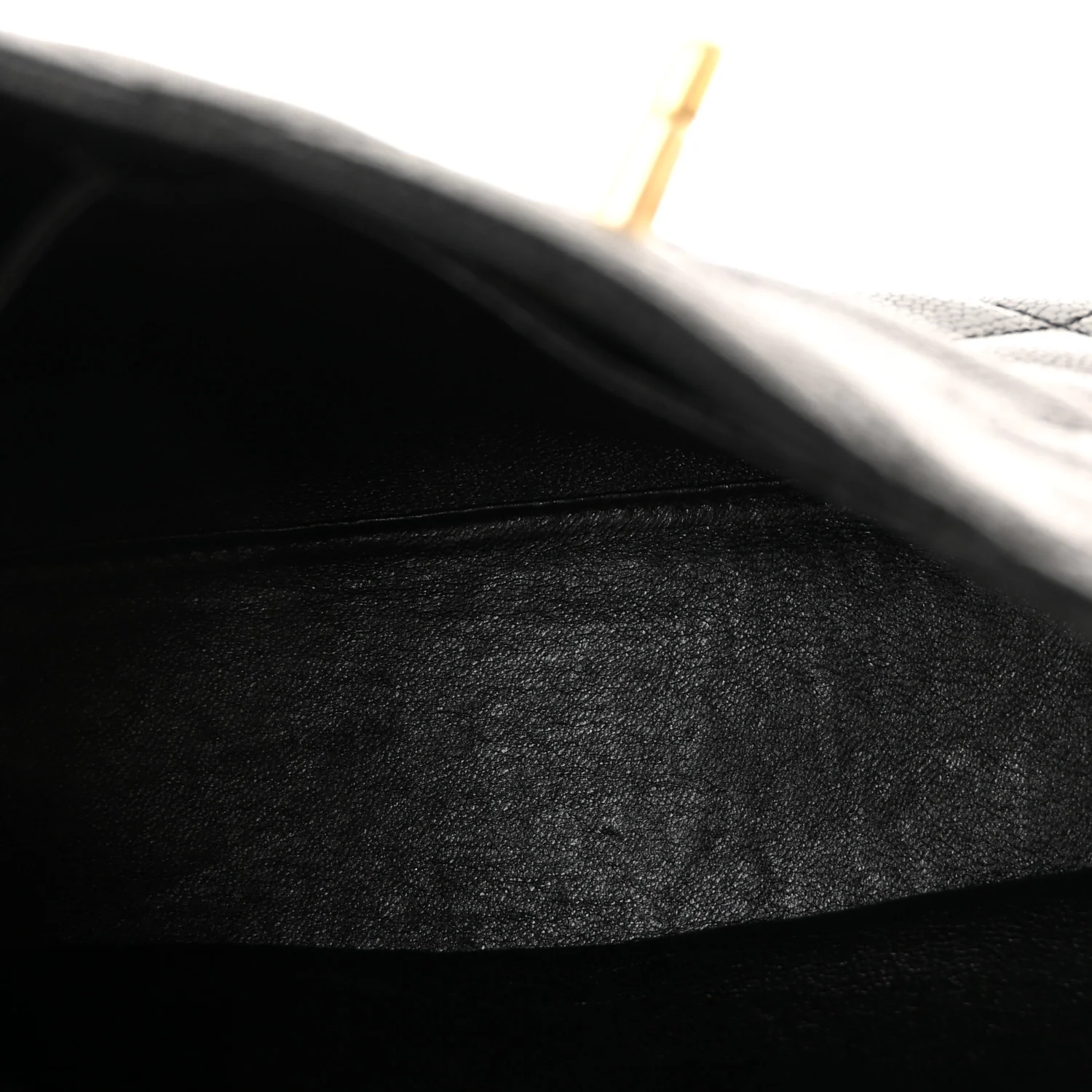 Caviar Diamond Flap Shoulder Bag Black - Image 5