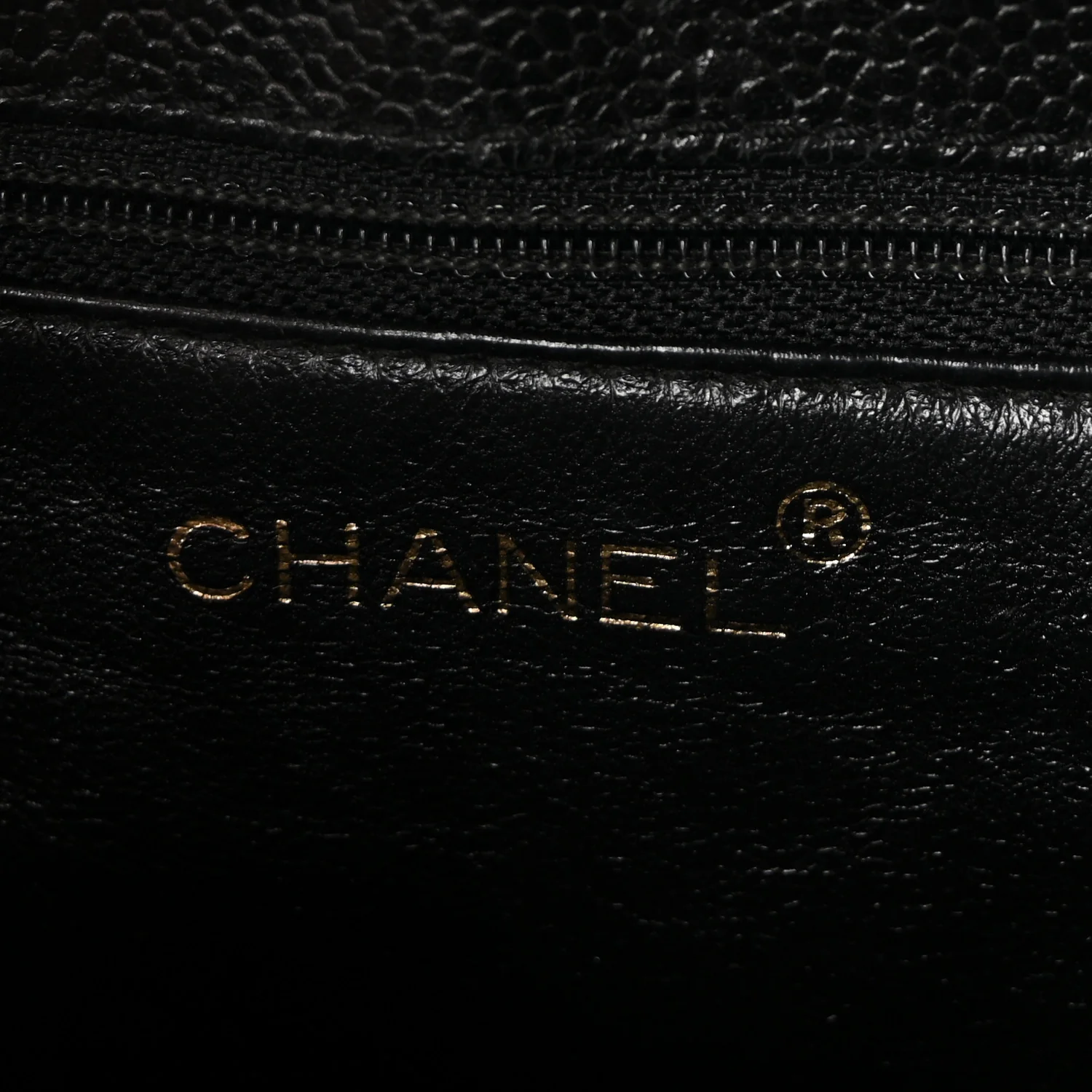 Caviar Diamond Flap Shoulder Bag Black - Image 6