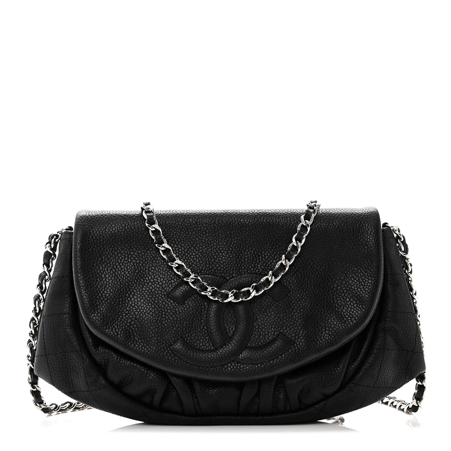 Caviar Half Moon Wallet On Chain WOC Black