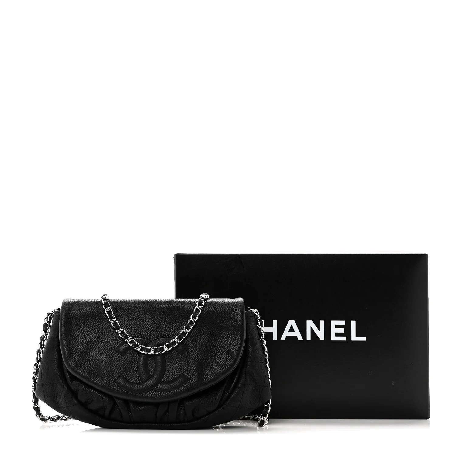 Caviar Half Moon Wallet On Chain WOC Black - Image 12