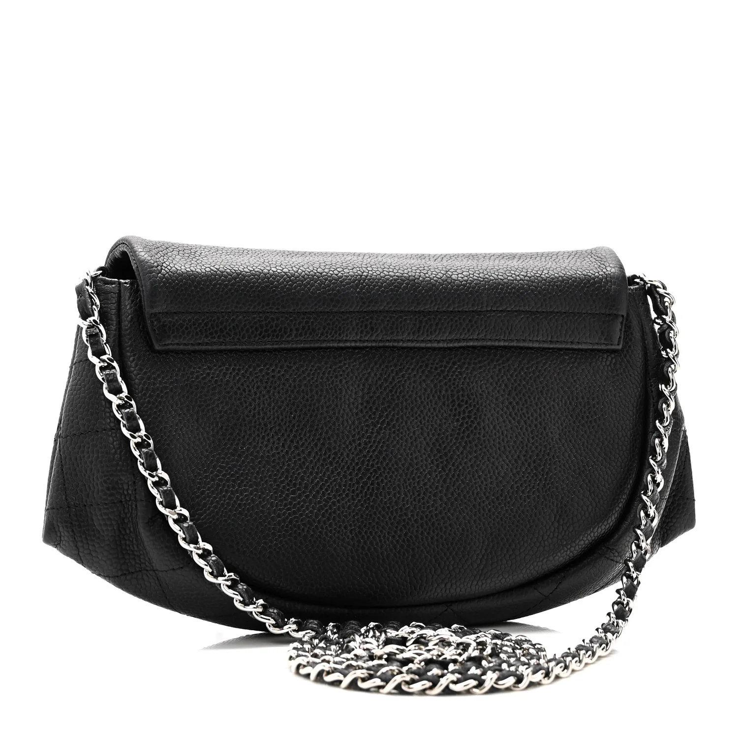 Caviar Half Moon Wallet On Chain WOC Black - Image 3
