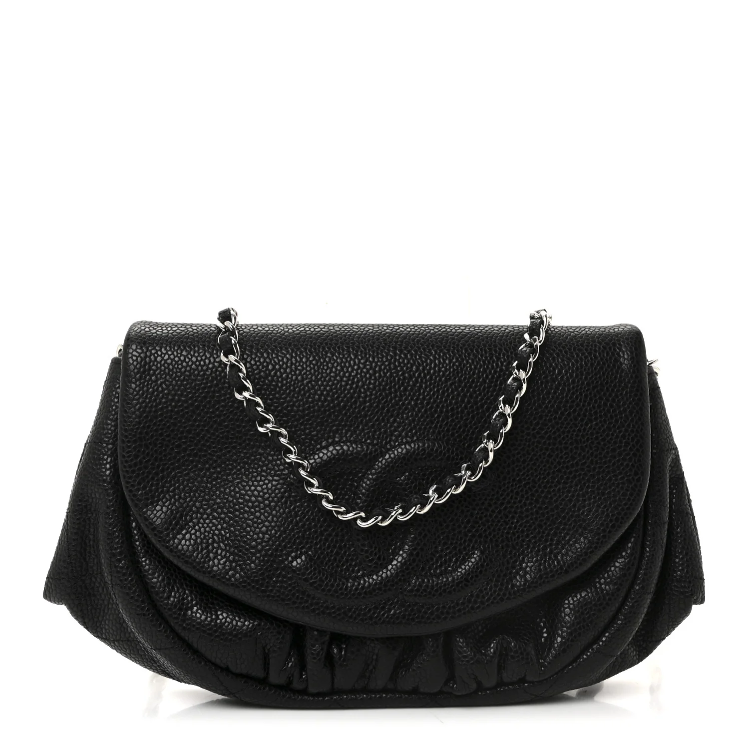 Caviar Half Moon Wallet On Chain WOC Black