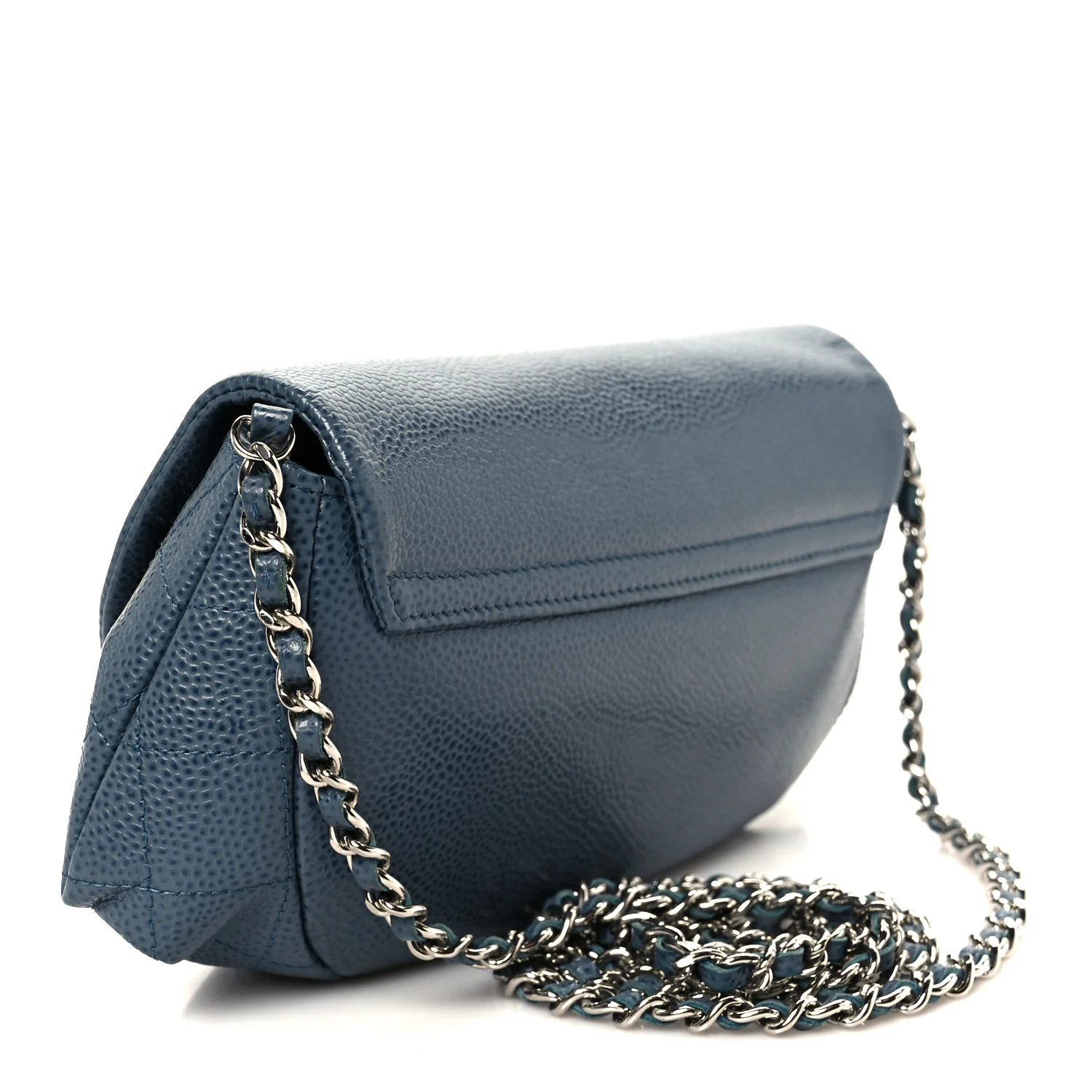 Caviar Half Moon Wallet On Chain WOC Blue - Image 3