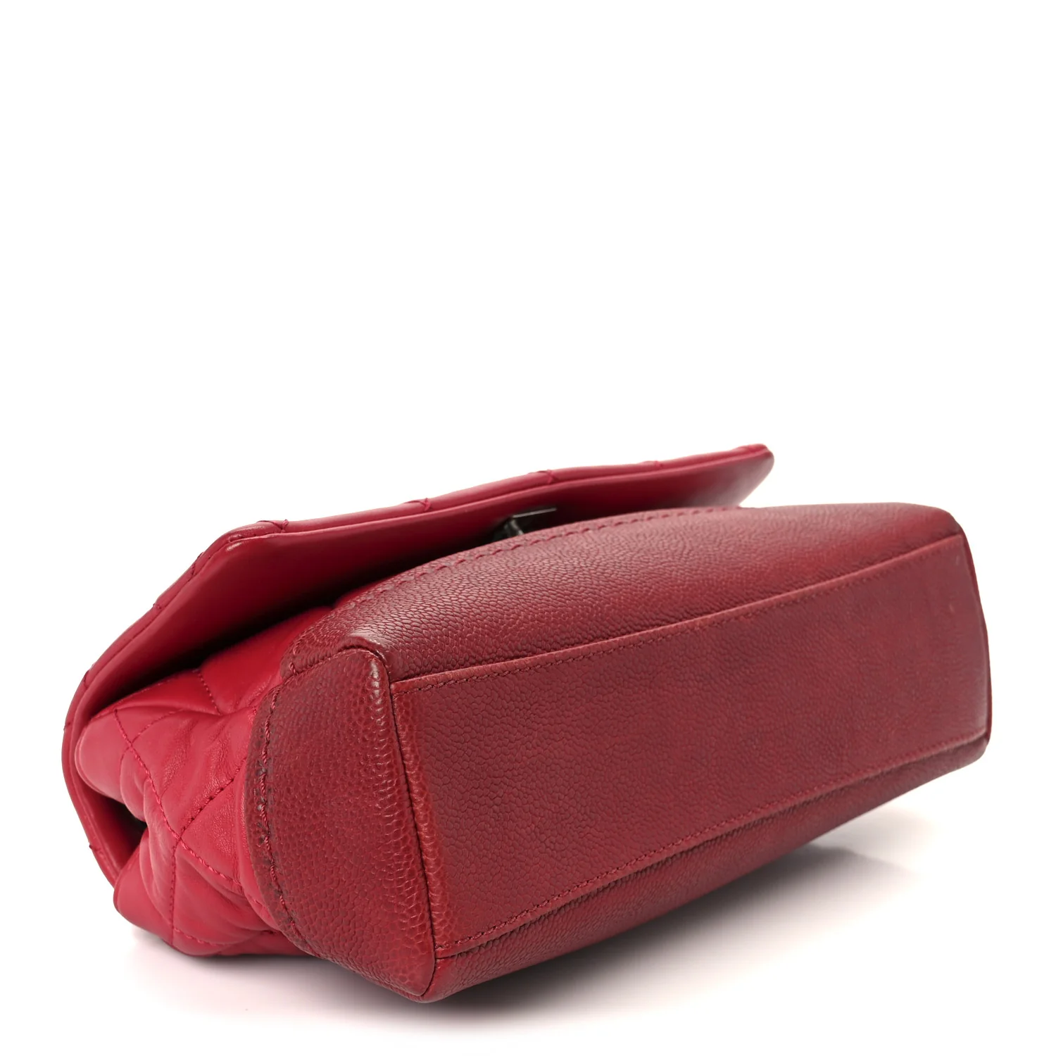 Caviar Lambskin Quilted Bi Coco Flap Red - Image 4