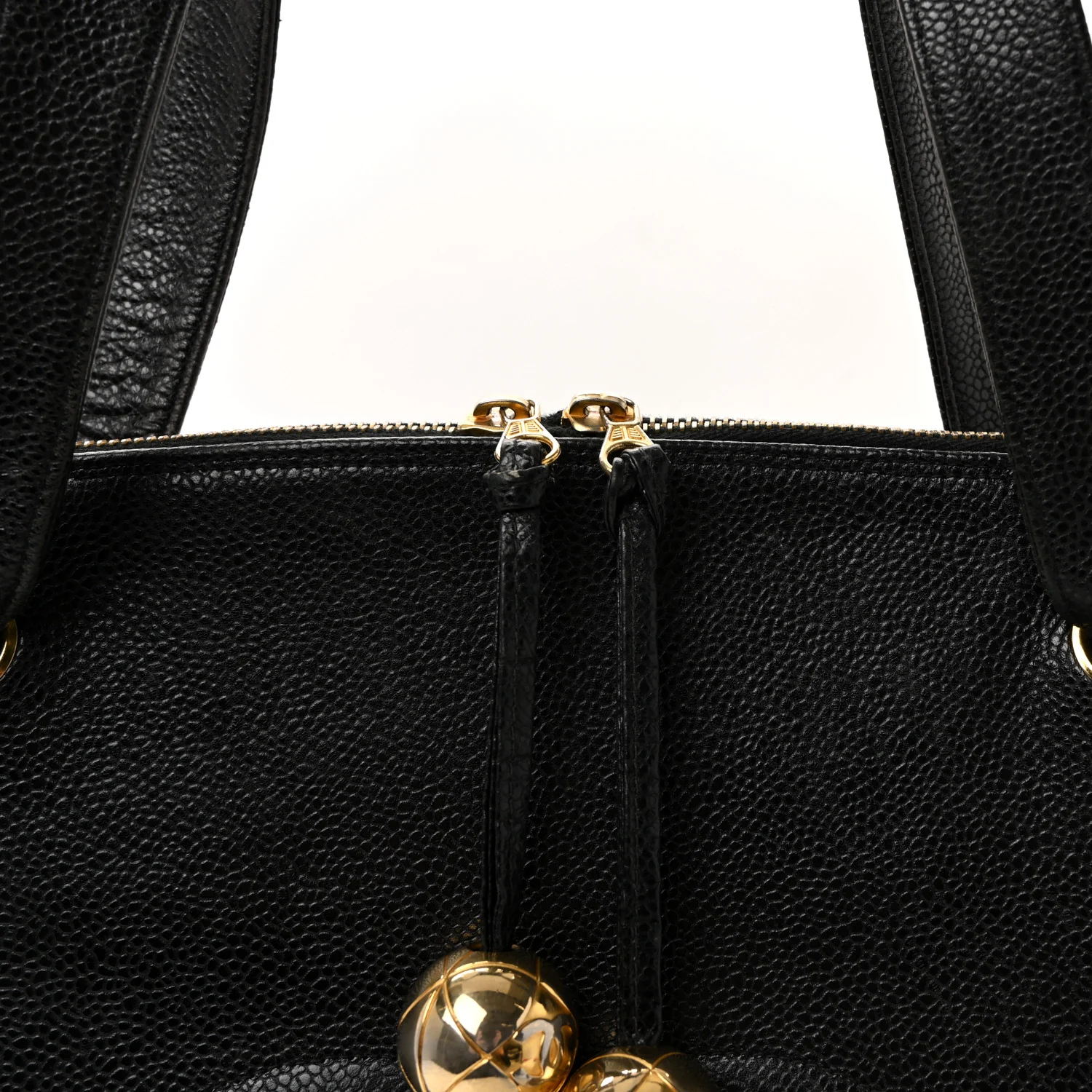 Caviar Large CC Shoulder Bag Black - Image 9