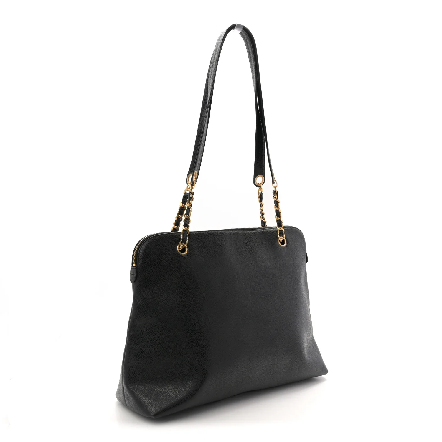 Caviar Large CC Shoulder Bag Black - Image 3