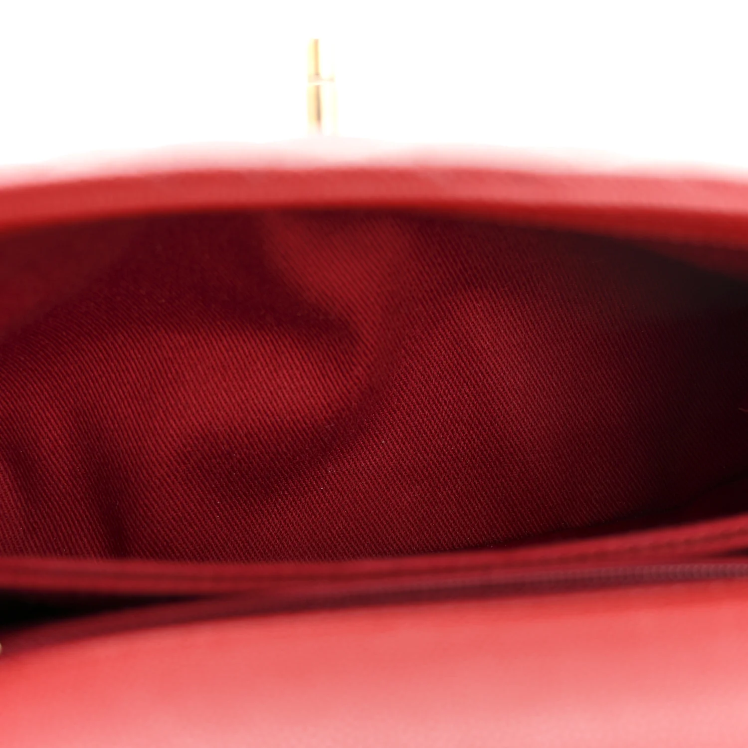 Caviar Lizard Embossed Quilted Mini Coco Handle Flap Red - Image 5