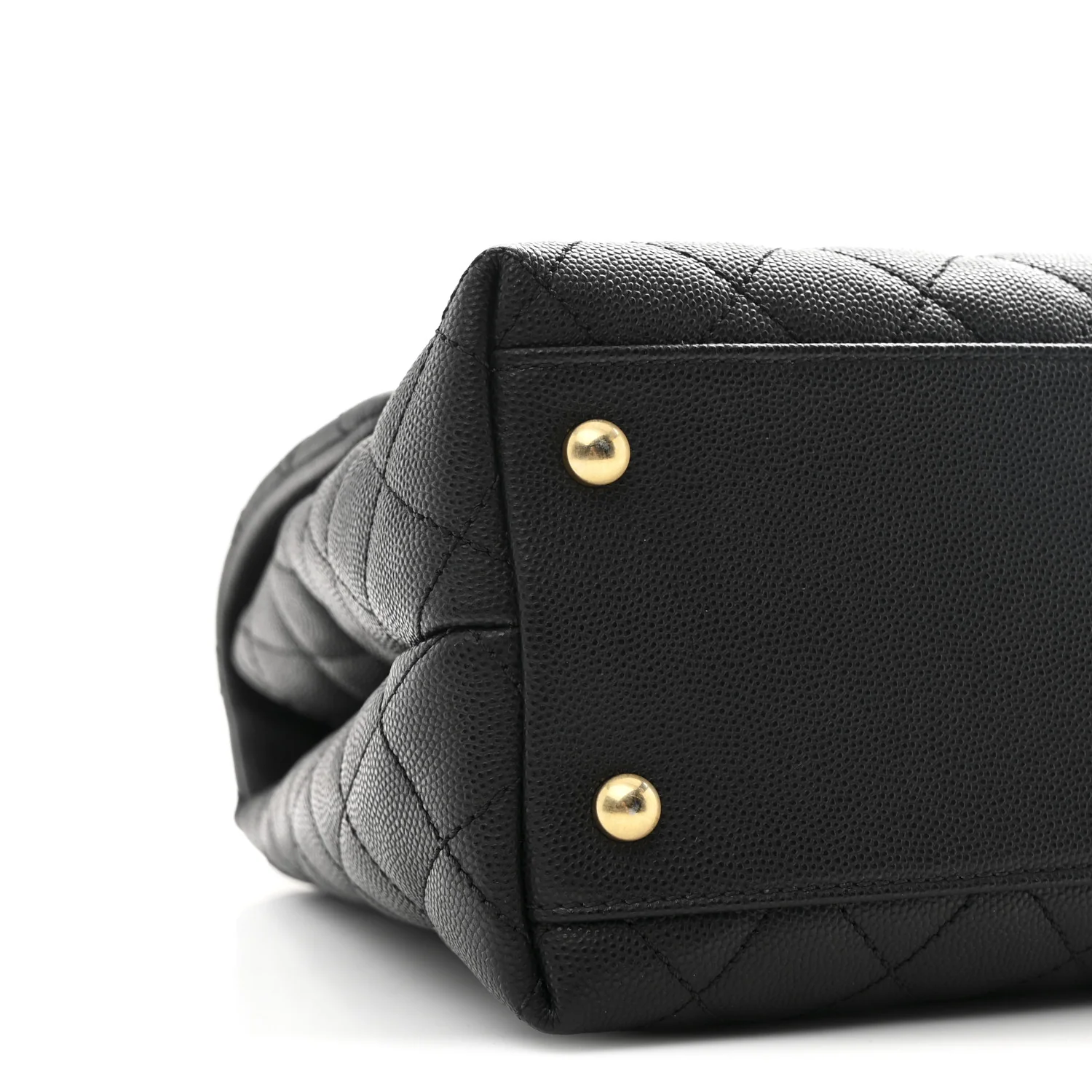 Caviar Lizard Quilted Medium Coco Handle Flap Black - Image 10