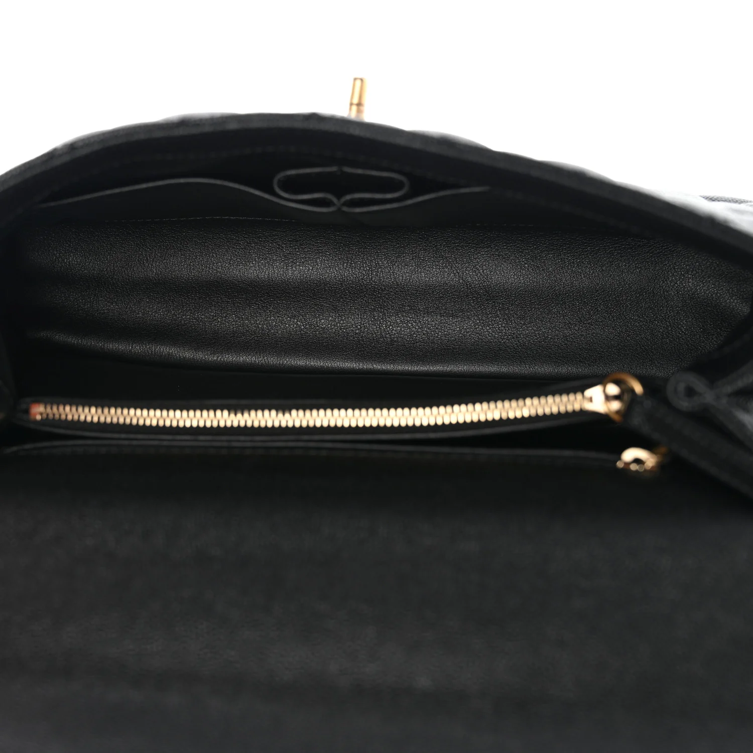 Caviar Lizard Quilted Small Coco Handle Flap Black - Image 5