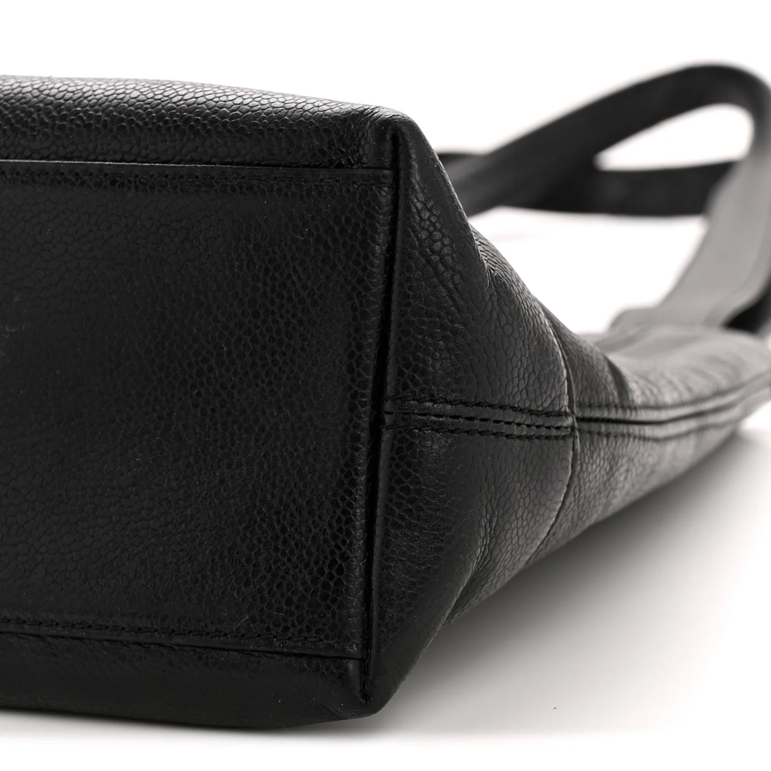 Caviar Logo Shoulder Bag Black - Image 10