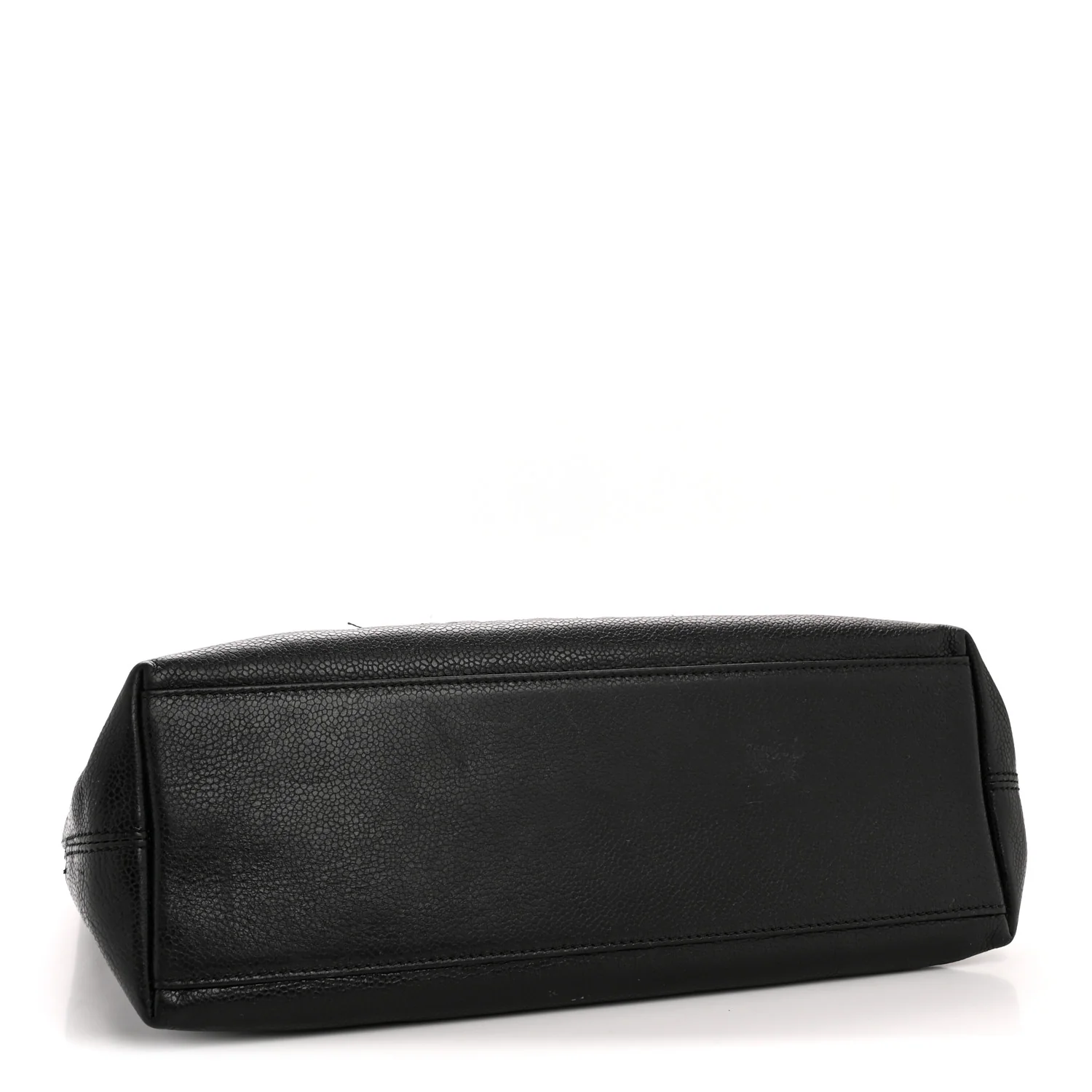 Caviar Logo Shoulder Bag Black - Image 4