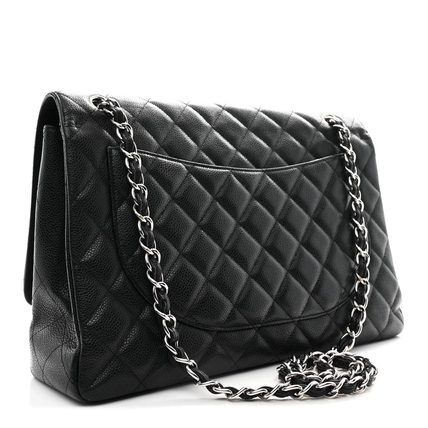 Caviar Maxi Single Flap Black - Image 5
