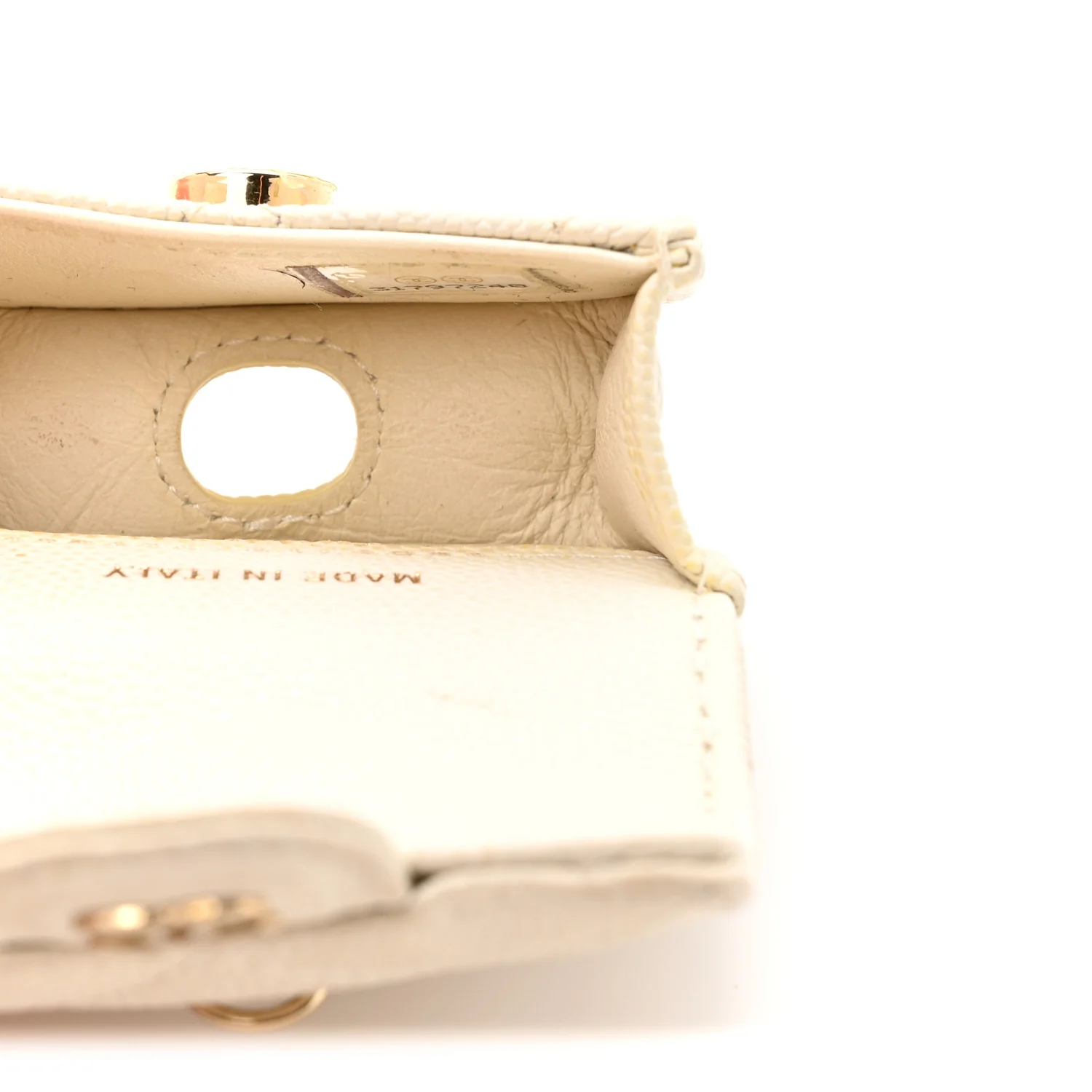 Caviar Quilted Airpods Pro Case White - Image 5
