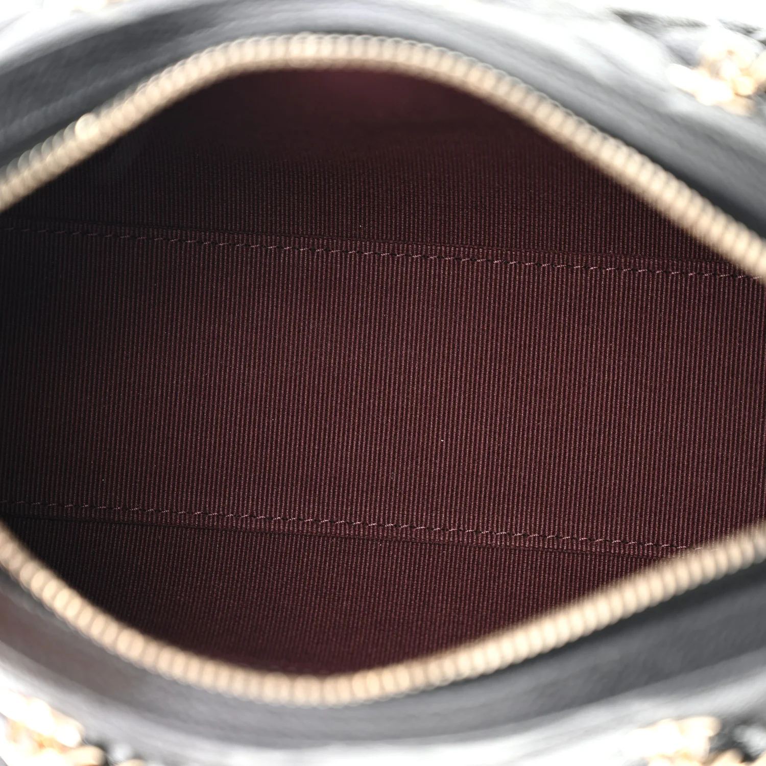 Caviar Quilted Barrel Clutch With Chain  Black - Image 5