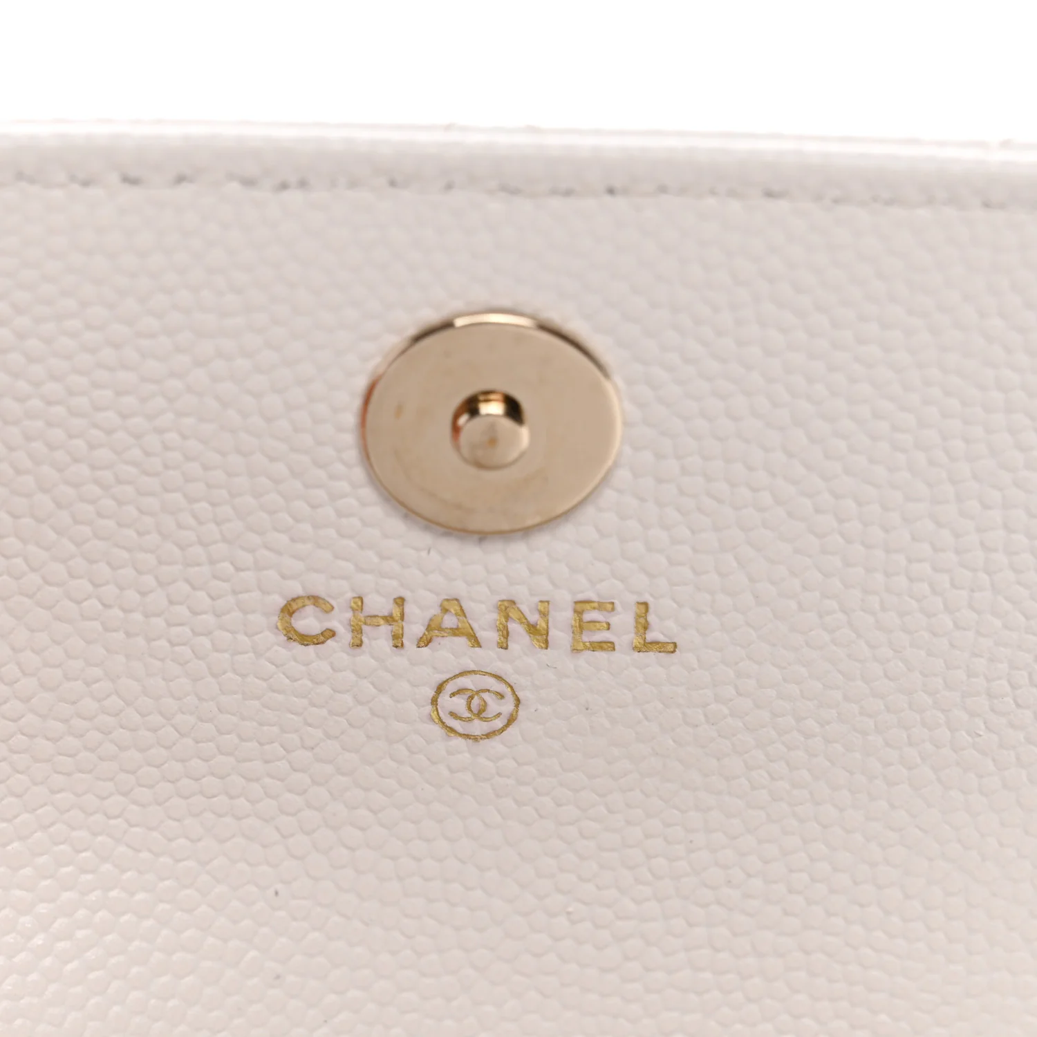 Caviar Quilted Belt Bag With Charms On Chain White - Image 6