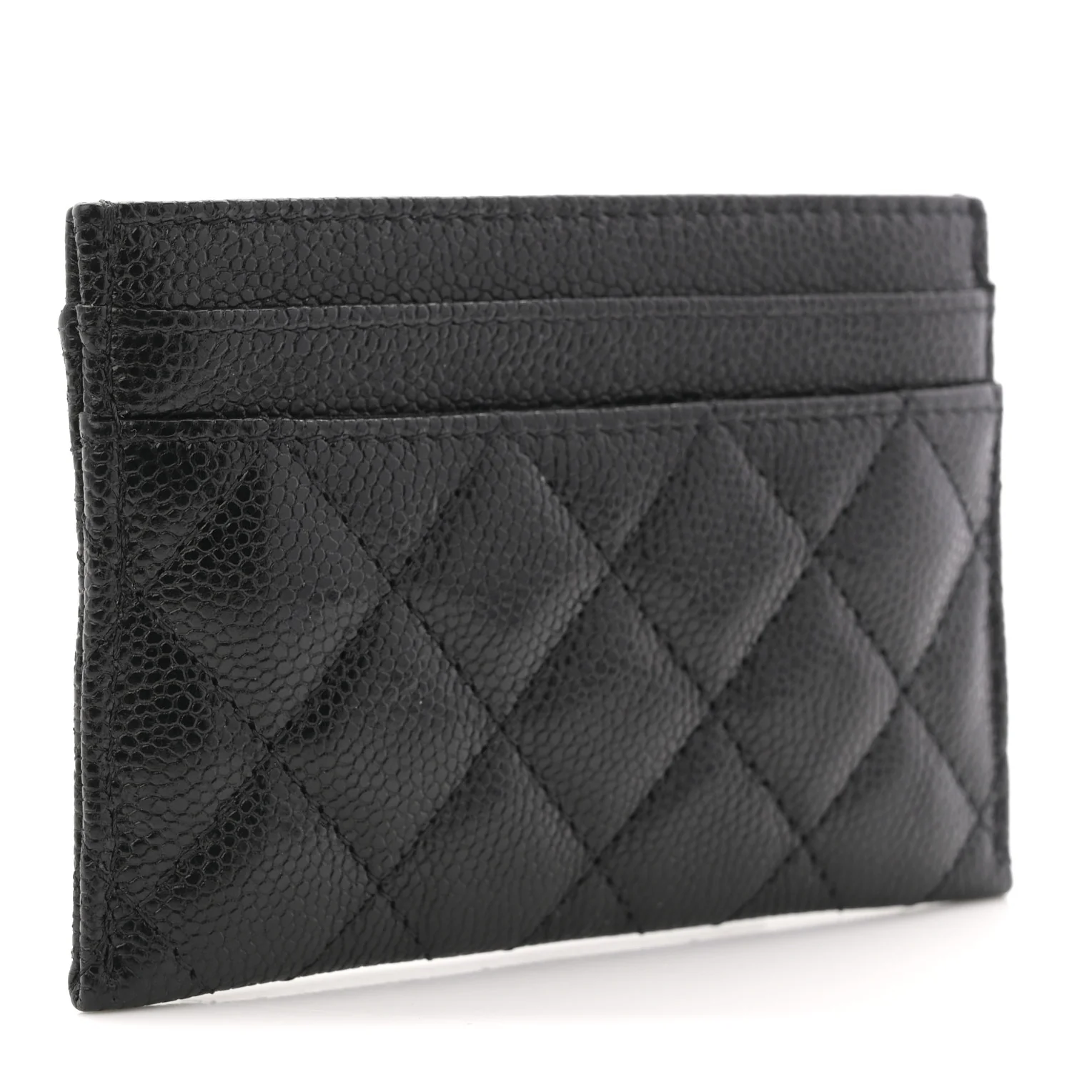 Caviar Quilted Boy Card Holder Black - Image 3