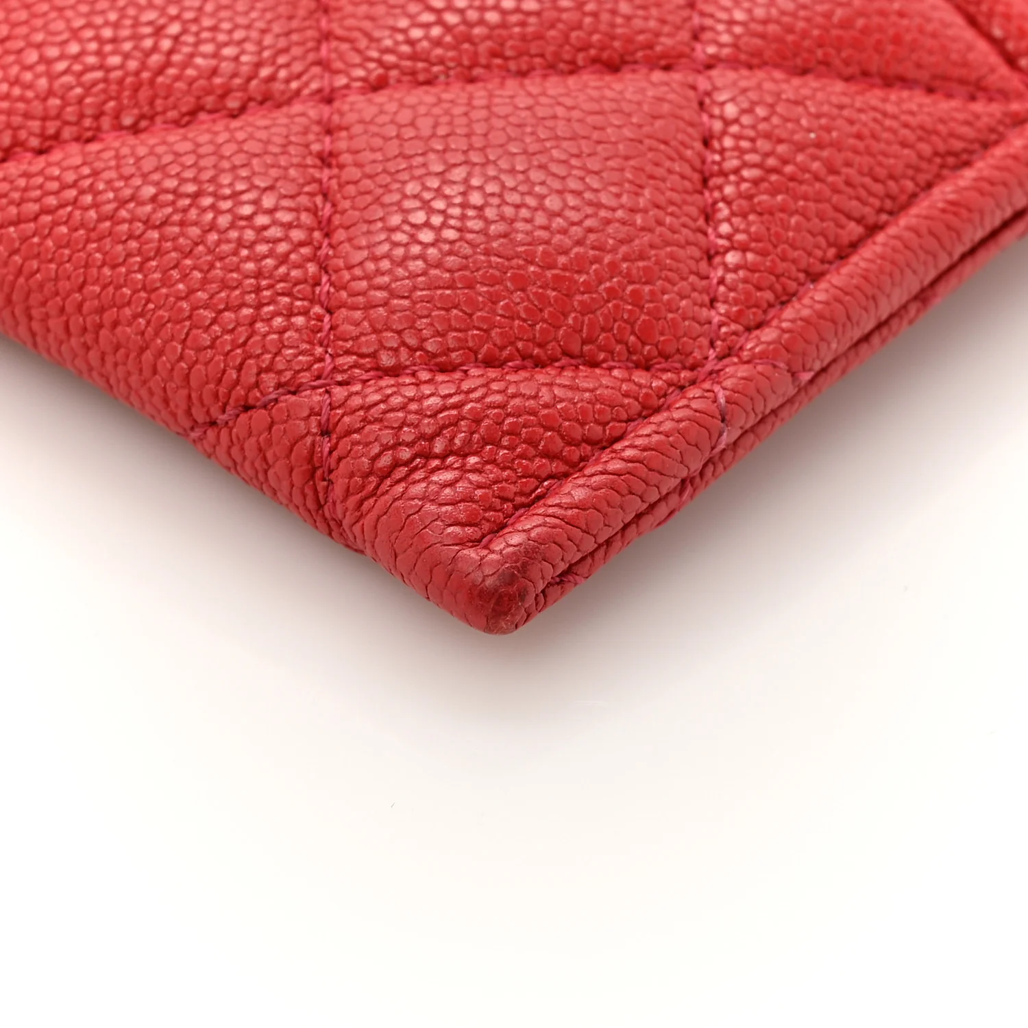 Caviar Quilted Boy Card Holder Red - Image 10