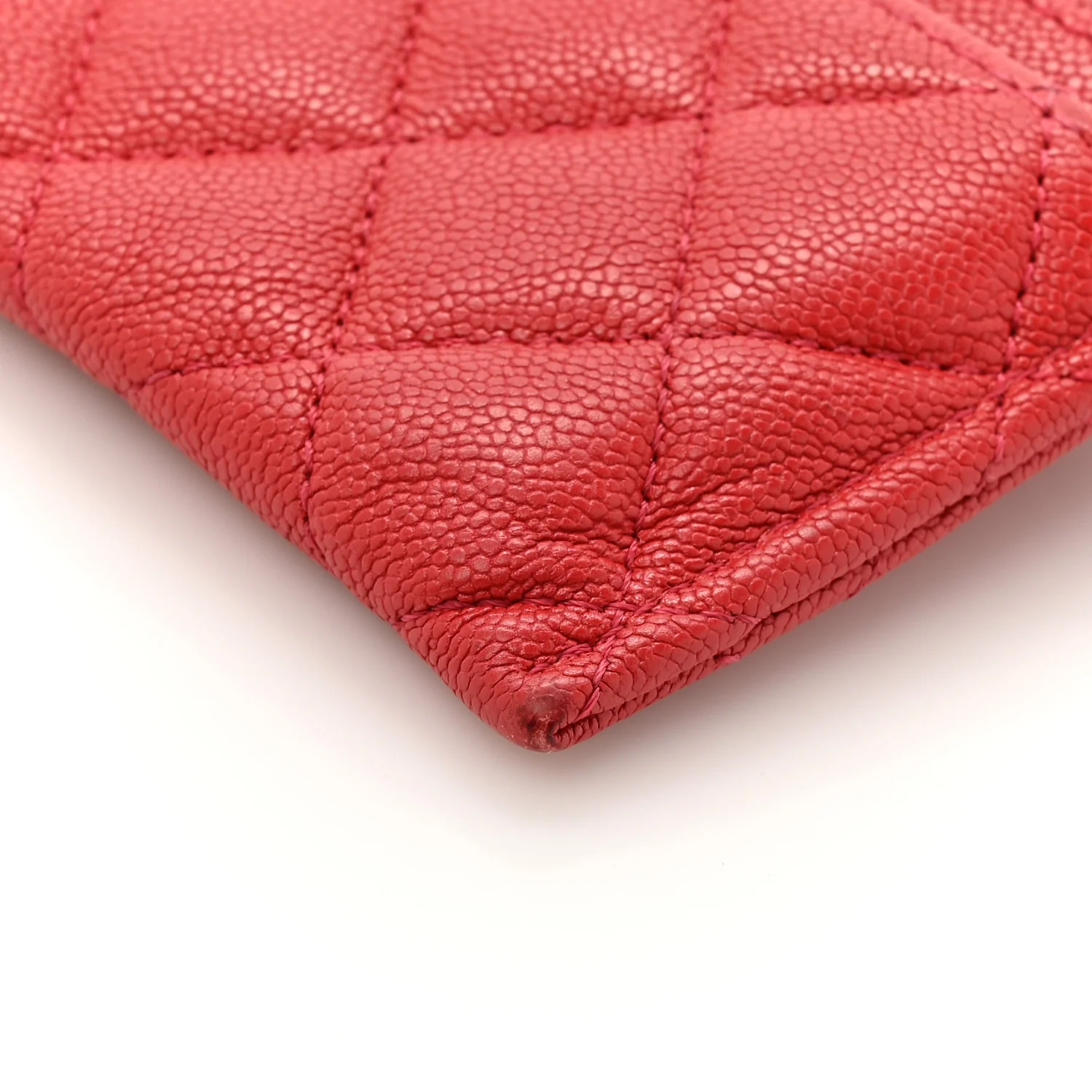 Caviar Quilted Boy Card Holder Red - Image 12
