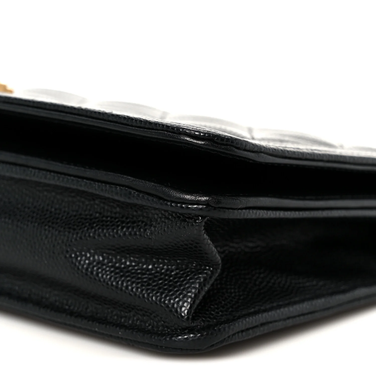 Caviar Quilted Boy Wallet On Chain WOC Black - Image 11