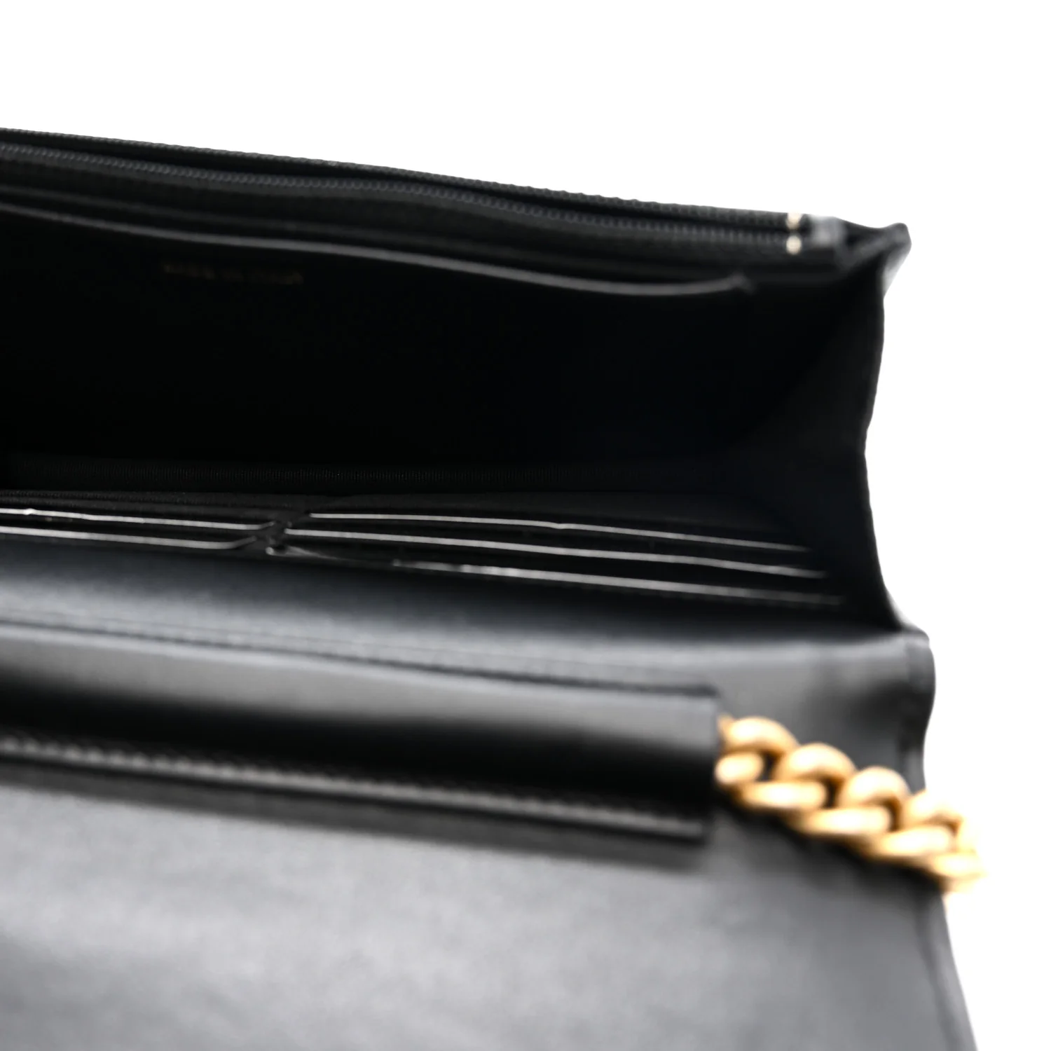 Caviar Quilted Boy Wallet On Chain WOC Black - Image 5