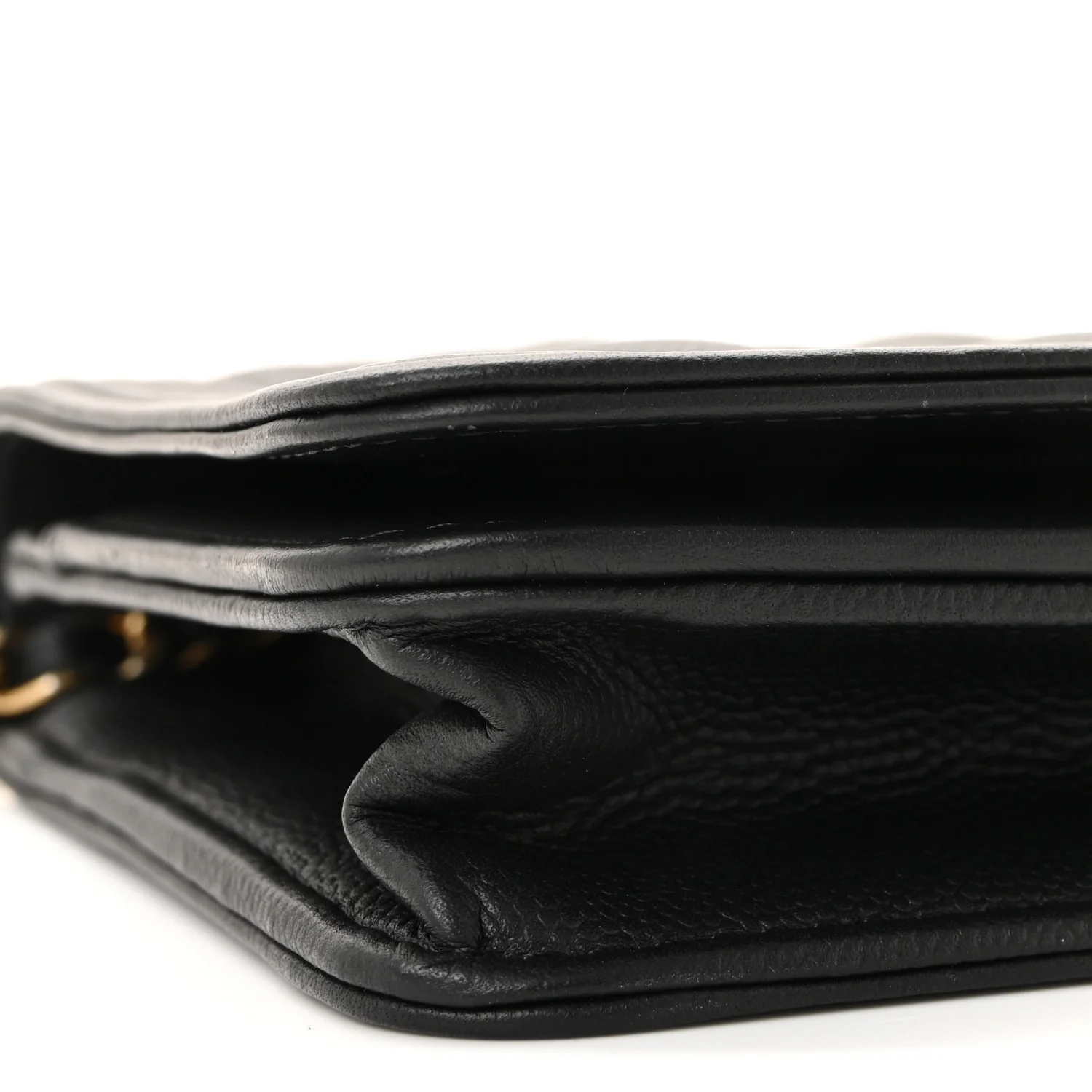Caviar Quilted Boy Wallet On Chain WOC Black - Image 10