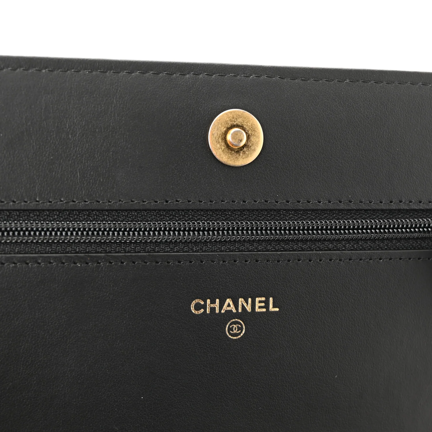 Caviar Quilted Boy Wallet On Chain WOC Black - Image 6