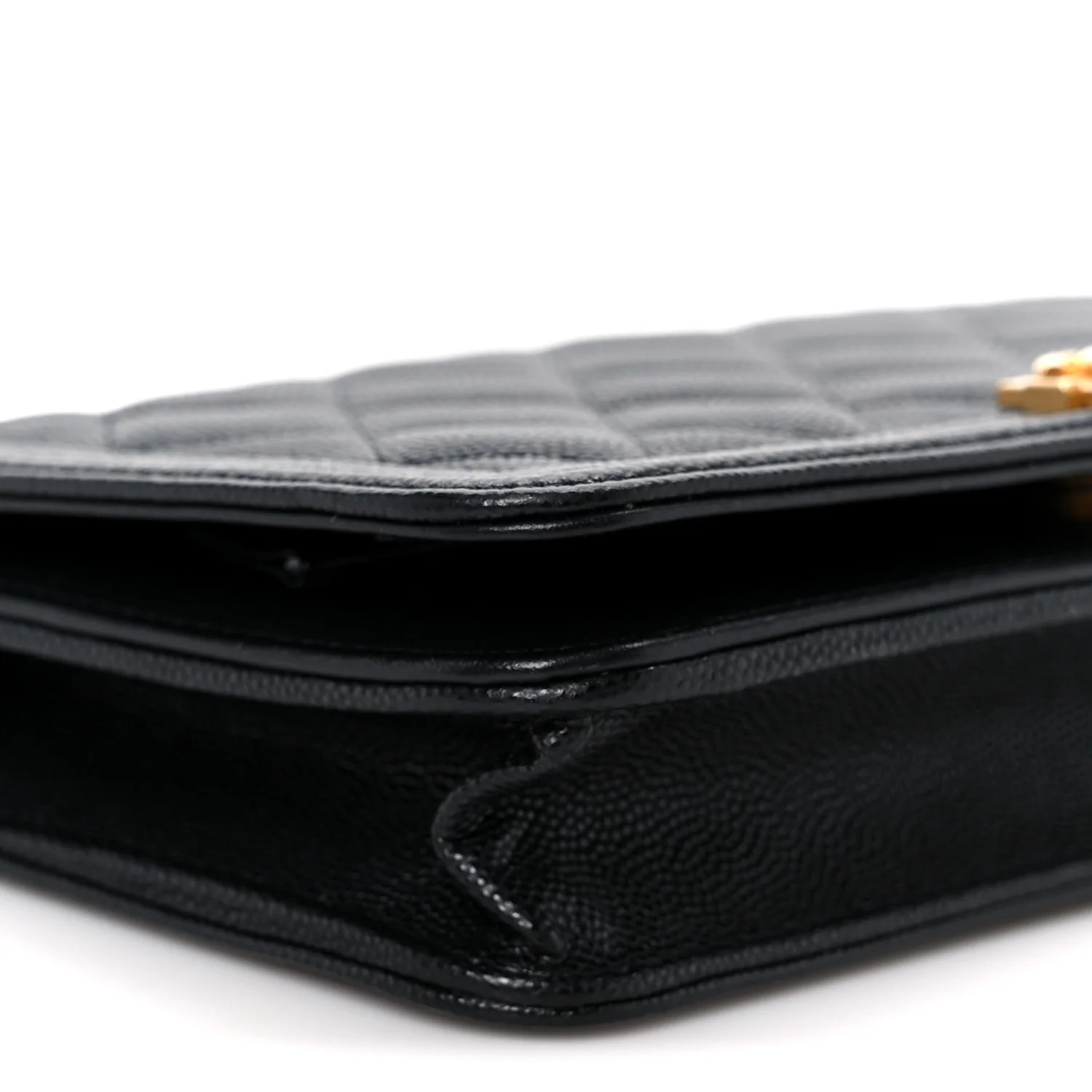 Caviar Quilted Boy Wallet On Chain WOC Black - Image 10