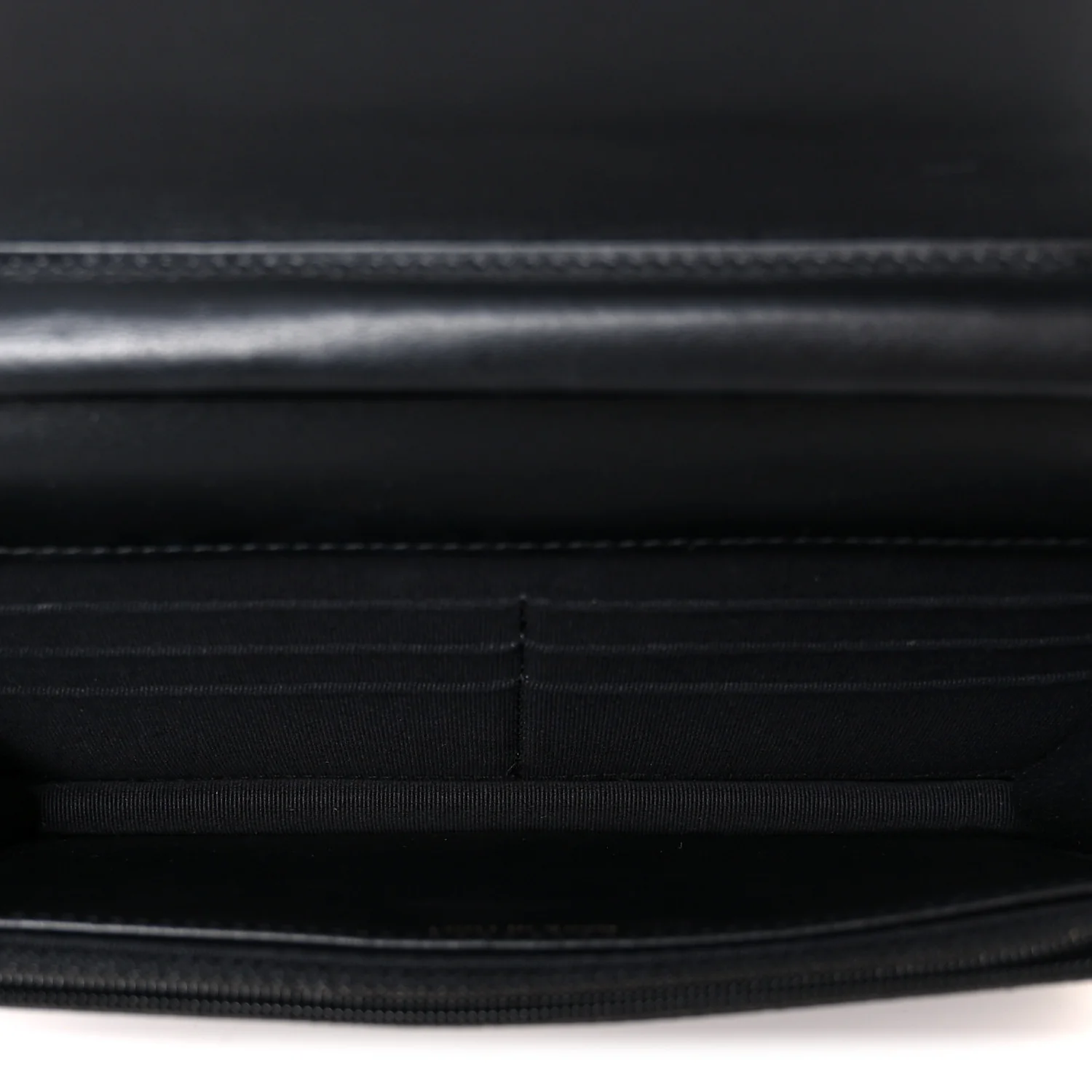 Caviar Quilted Boy Wallet On Chain WOC Black - Image 5