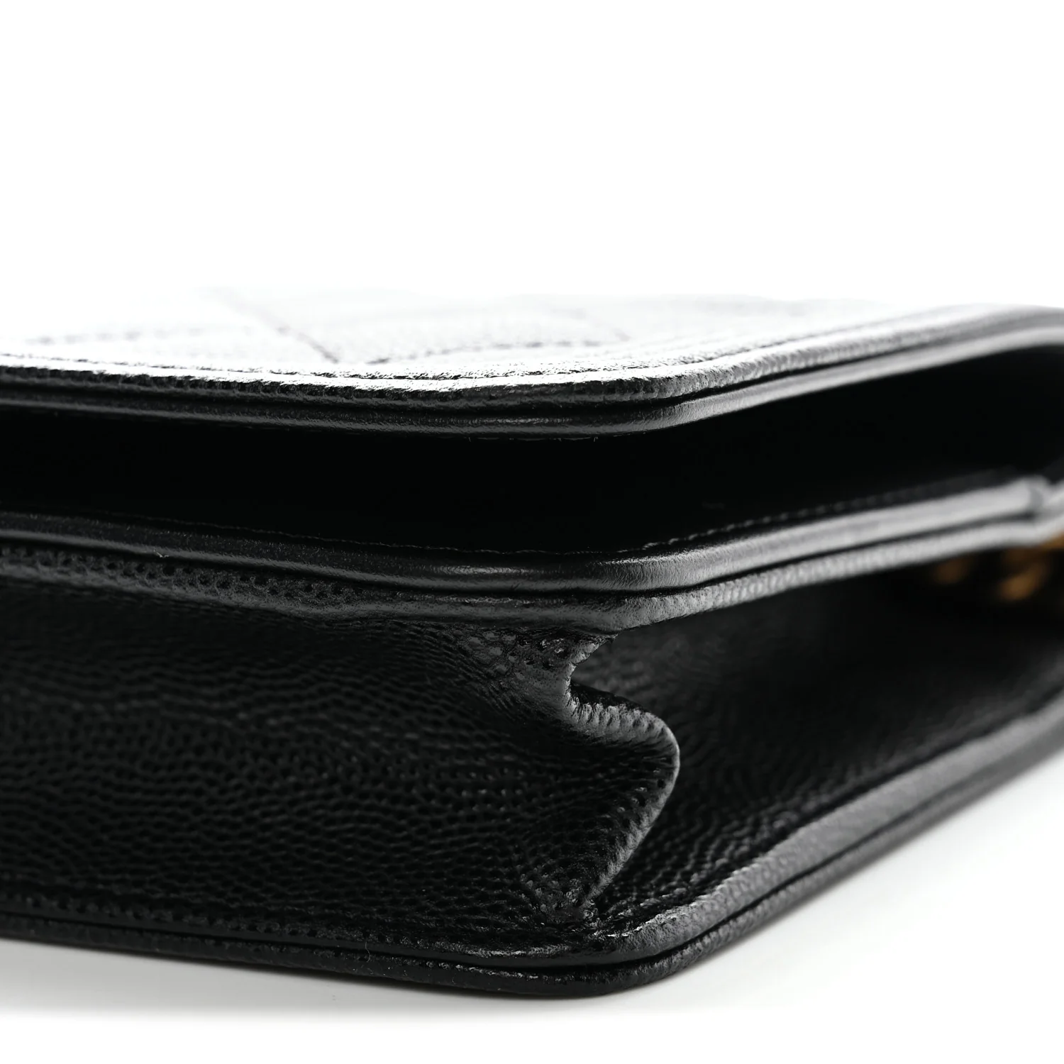 Caviar Quilted Boy Wallet On Chain WOC Black - Image 33