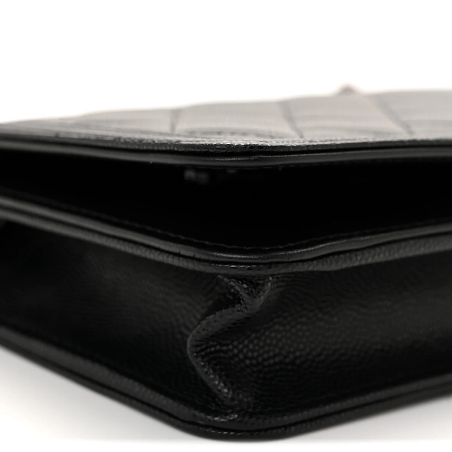 Caviar Quilted Boy Wallet On Chain WOC Black - Image 10