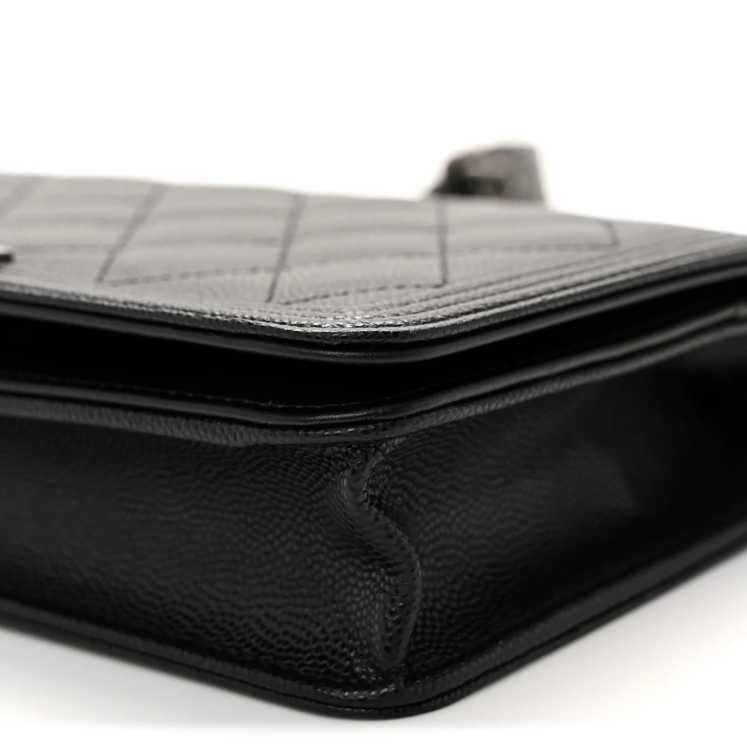 Caviar Quilted Boy Wallet On Chain WOC Black - Image 11