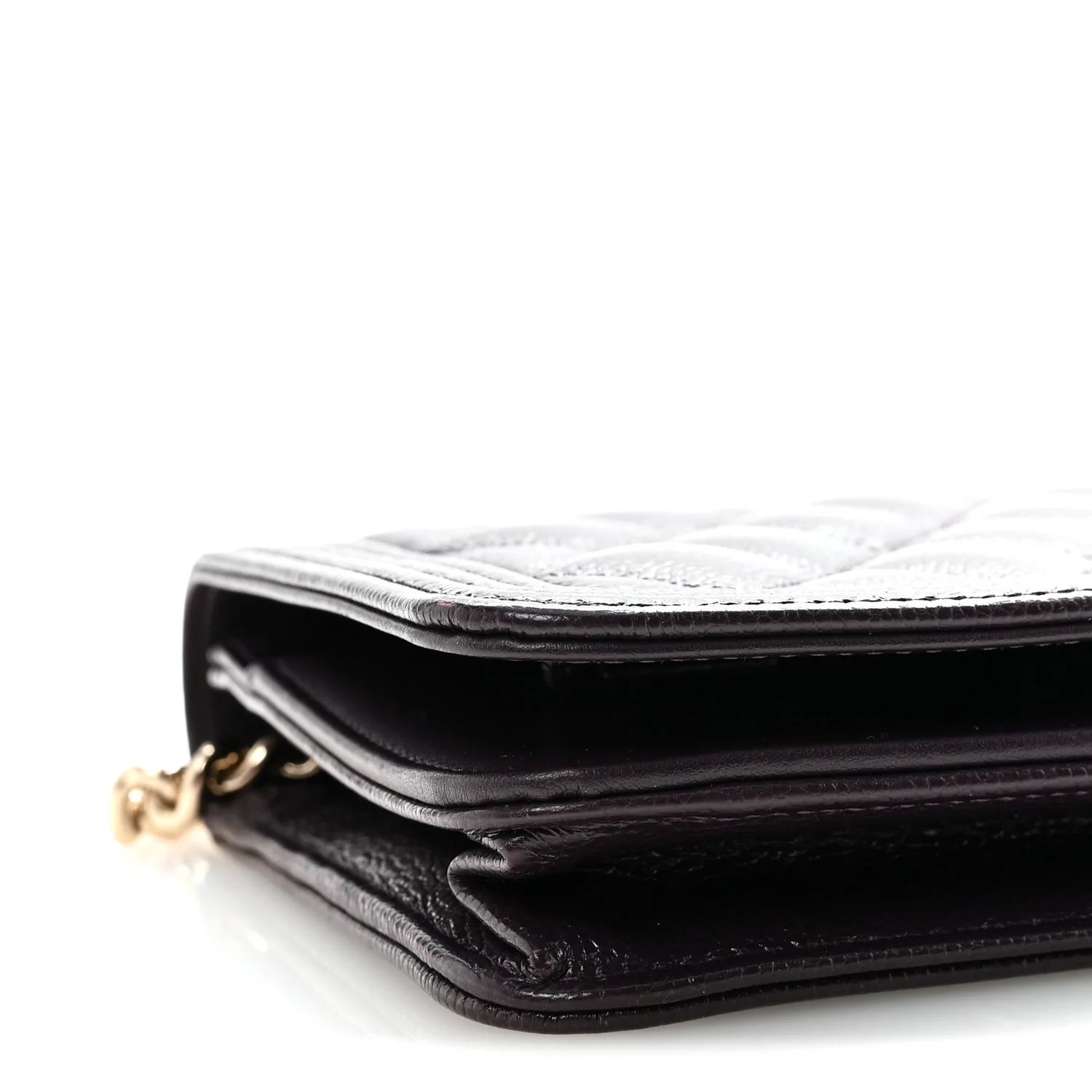Caviar Quilted Boy Wallet On Chain WOC Dark Purple - Image 19