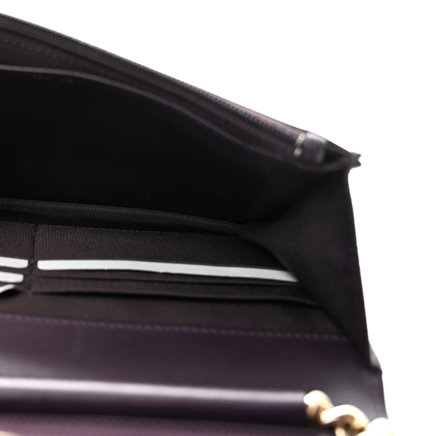 Caviar Quilted Boy Wallet On Chain WOC Dark Purple - Image 8
