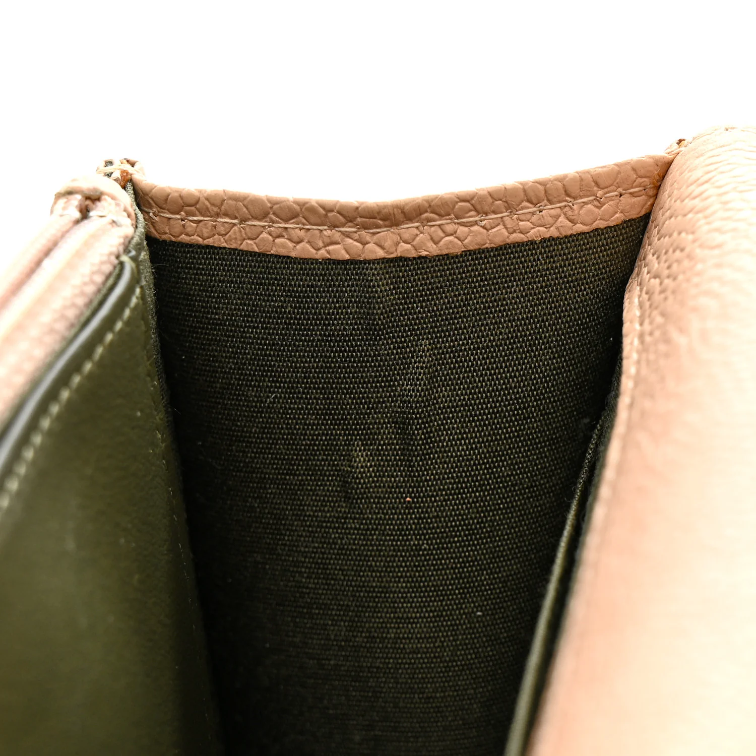 Caviar Quilted Boy Wallet On Chain WOC Light Beige - Image 12