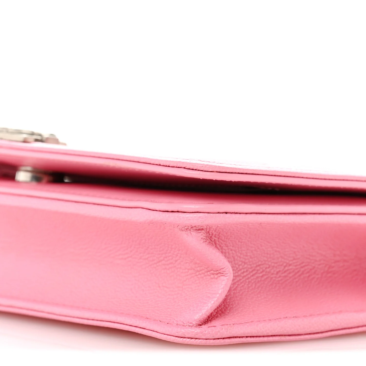 Caviar Quilted Boy Wallet On Chain WOC Pink - Image 11