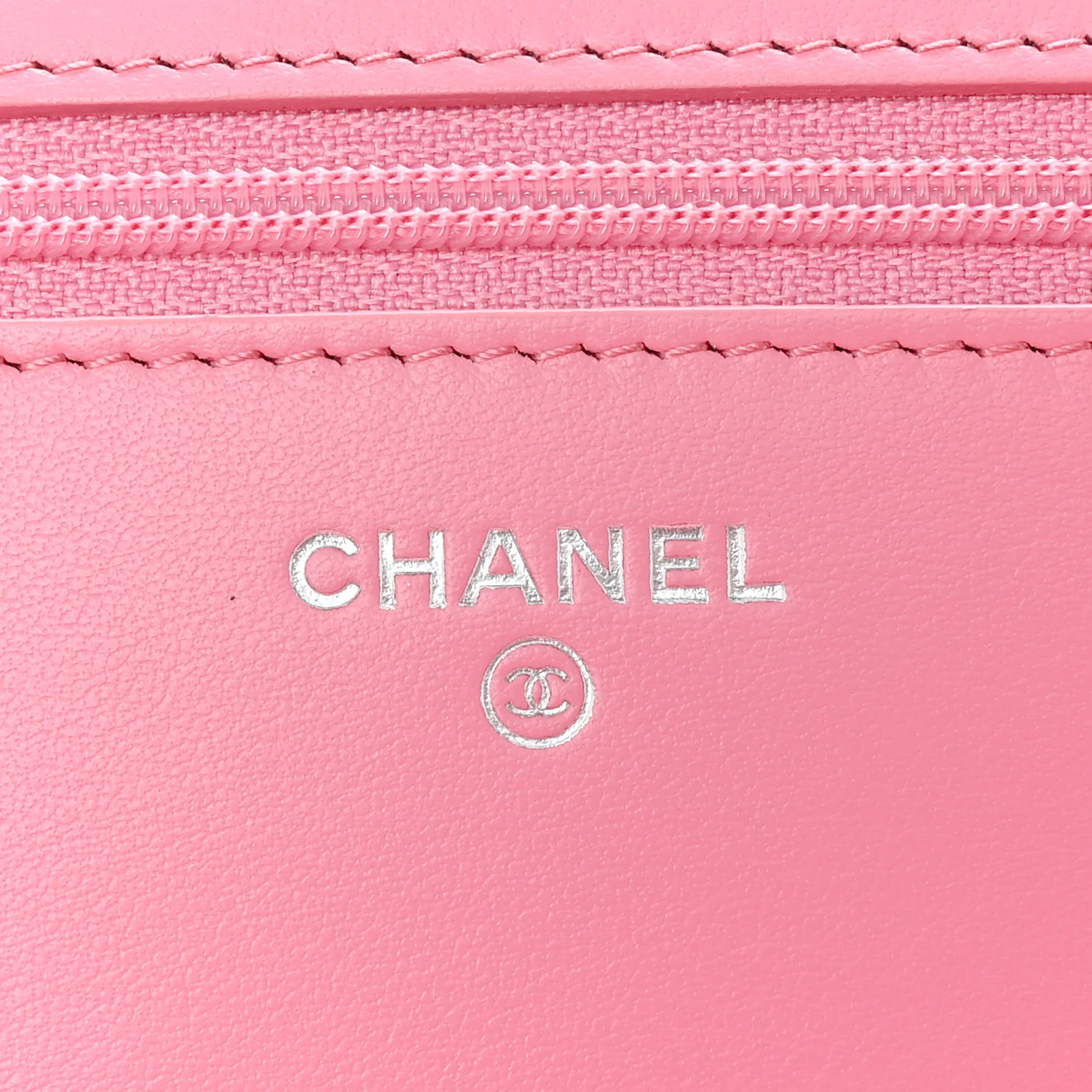 Caviar Quilted Boy Wallet On Chain WOC Pink - Image 6
