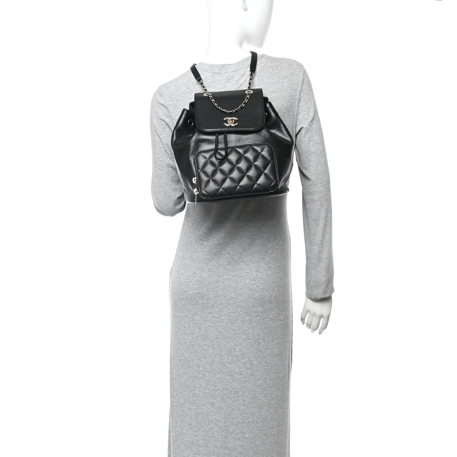Caviar Quilted Business Affinity Backpack Black - Image 2