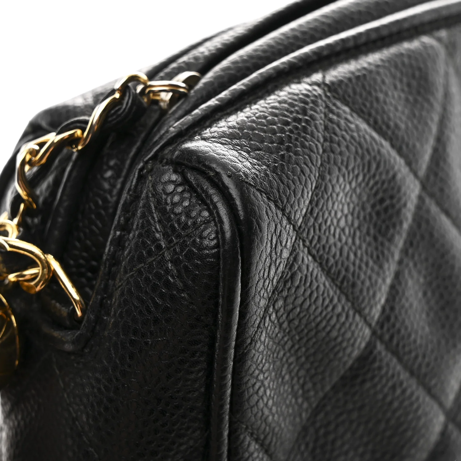 Caviar Quilted Camera Case Black - Image 12