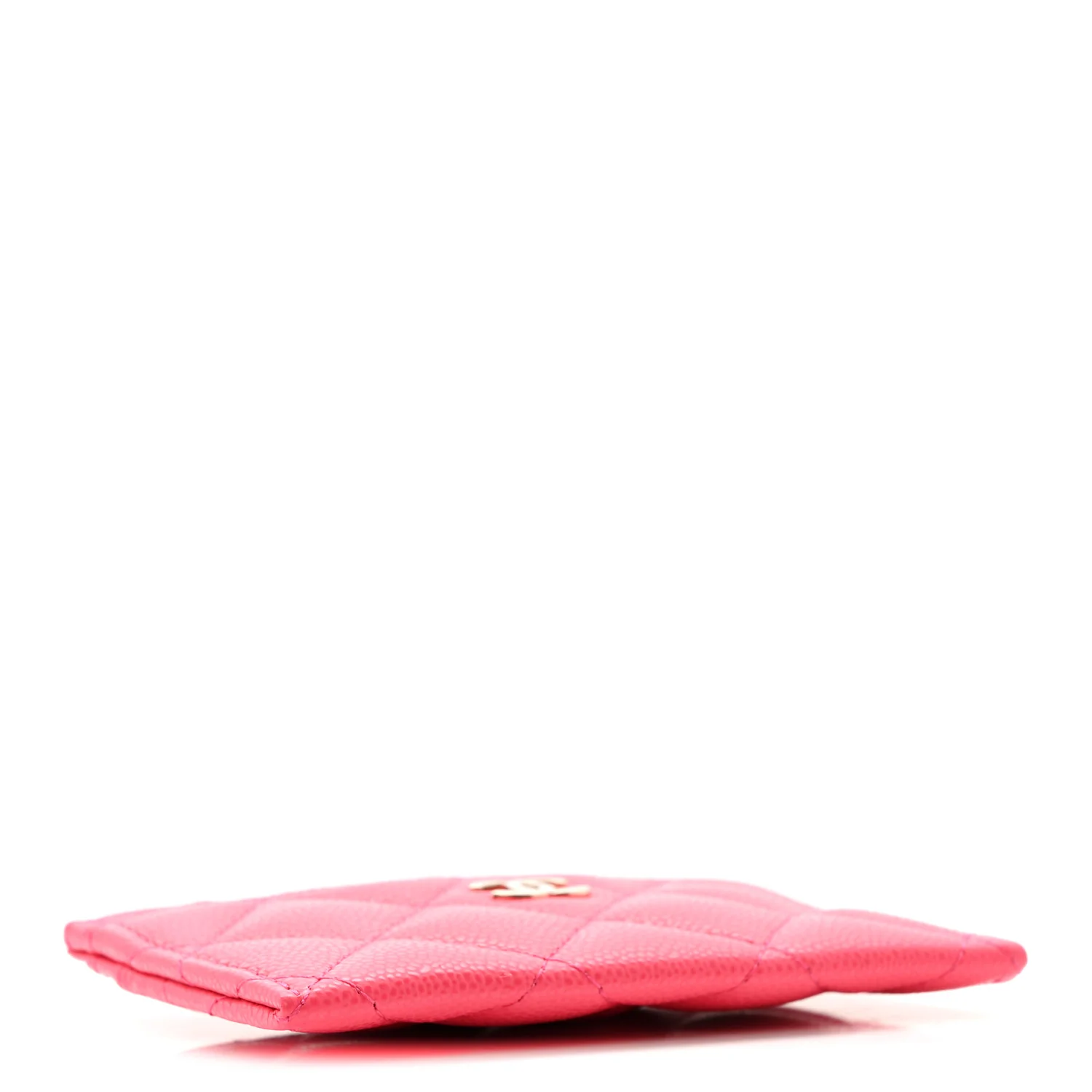 Caviar Quilted Card Holder Dark Pink - Image 4