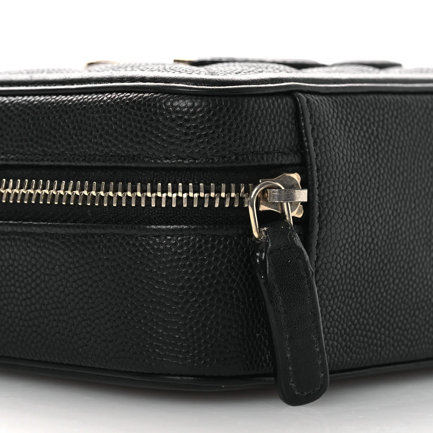 Caviar Quilted CC Filigree Vanity Clutch With Chain Black - Image 10