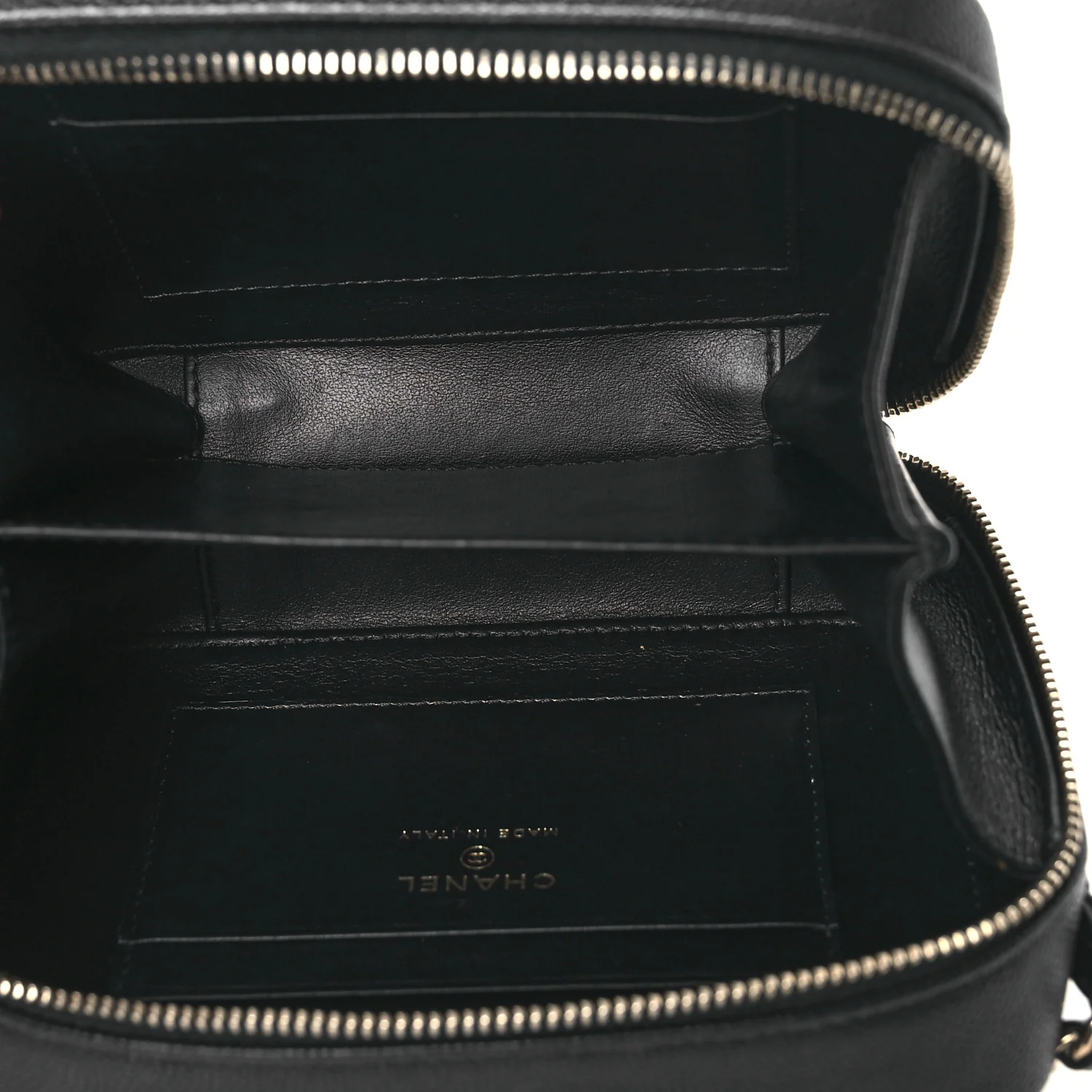 Caviar Quilted CC Filigree Vanity Clutch With Chain Black - Image 5