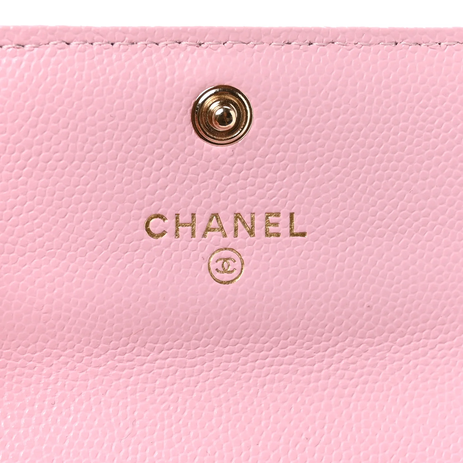 Caviar Quilted CC Flap Card Holder Pink - Image 6