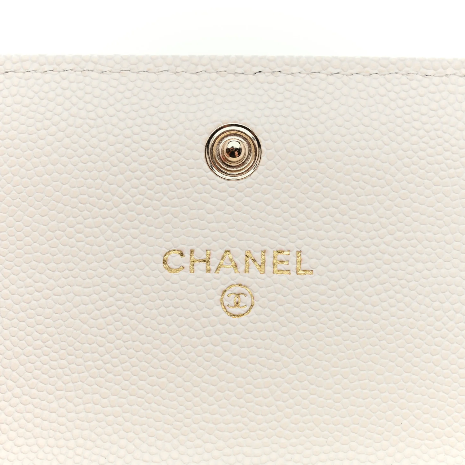 Caviar Quilted CC Medium Flap Wallet White - Image 6